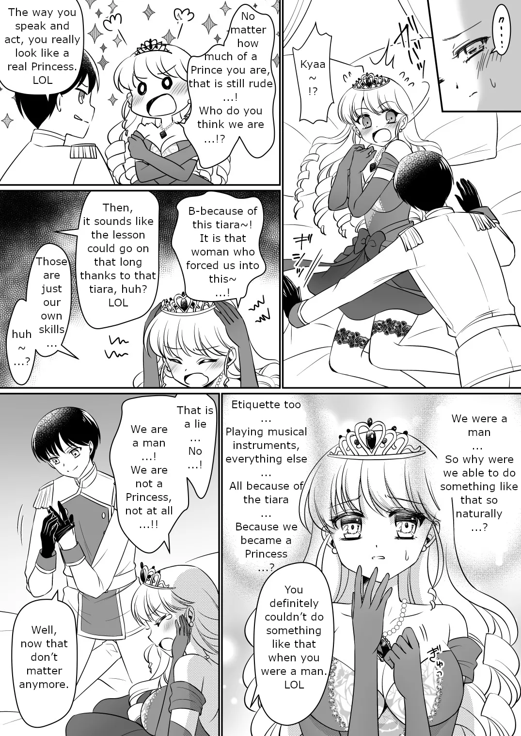 [Amuai Okashi Seisakusho (Kagura Kurumi)]Zettai ni Ohime-sama ni Nanka Narimasen wa! ~Ohime-sama Taiken de Ohime-sama ni Sareta Ore~ | I will never become a princess! ~I was made into a princess through the princess experience~[English] Page 25