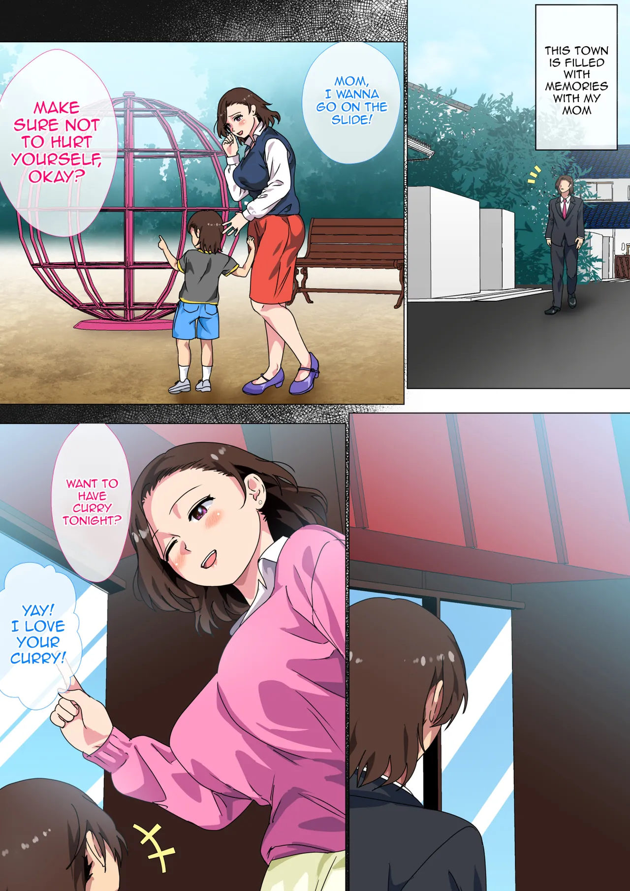 [Circle Spice]Kono Inakamachi ni wa Musuko no Seijinshiki ni Haha ga Doutei Sotsugyou Saseru Gyouji ga Aru | In This Rural Village, There's A Custom Of A Mother Taking Her Son's Virginity When They Become An Adult[English] {Doujins.com} Page 4