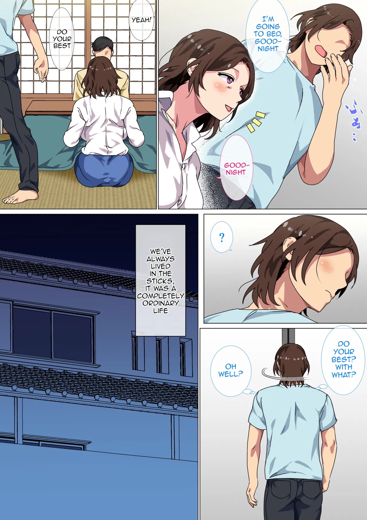 [Circle Spice]Kono Inakamachi ni wa Musuko no Seijinshiki ni Haha ga Doutei Sotsugyou Saseru Gyouji ga Aru | In This Rural Village, There's A Custom Of A Mother Taking Her Son's Virginity When They Become An Adult[English] {Doujins.com} Page 7