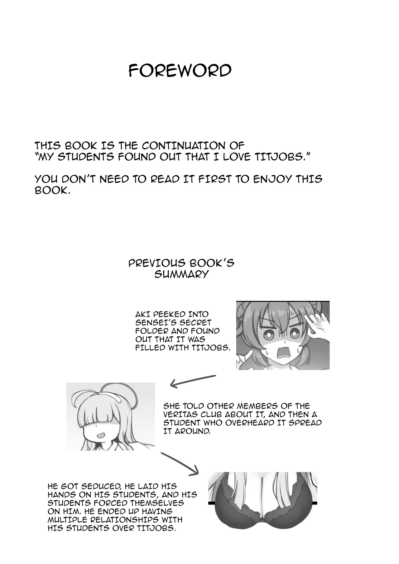 [Chocolate Vine (Akebi Konoha)]Sensei ni Paizuri nara Shite Agerareru tte Hanashi ga Hiromatte Iru You desu. |  There's A Rumor Going Around That Sensei Will Let You Give Him A Titjob(Blue Archive) [English] {Doujins.com} [Digital] Page 2
