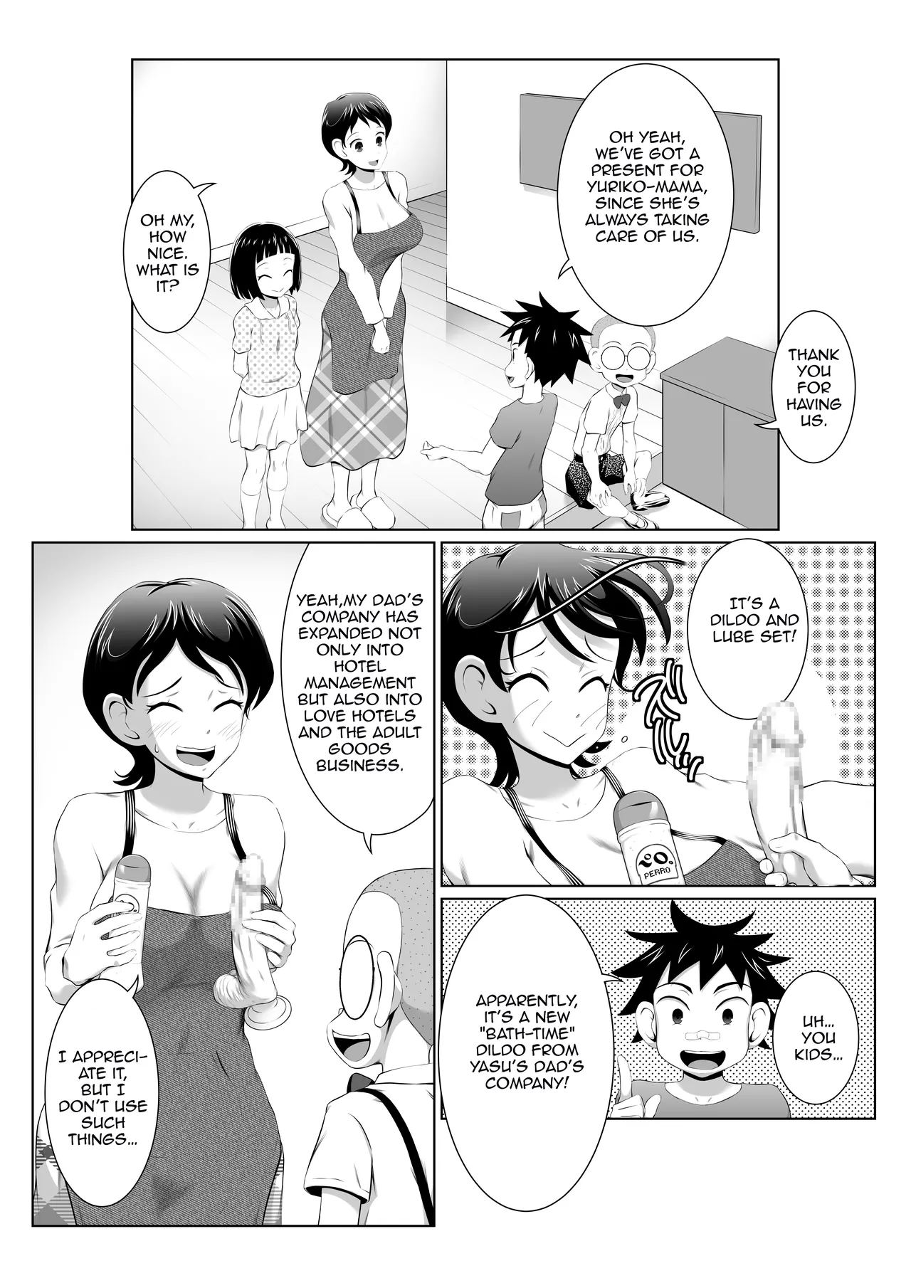 [Toshiue Onee-san Tengoku (Yuuki Tsumugi)]Yuriko Mama no Sukebe Yuudou Sex Mission | Yuriko Mama's Lewd Induction SEX Mission![English] [Aishi21] Page 4
