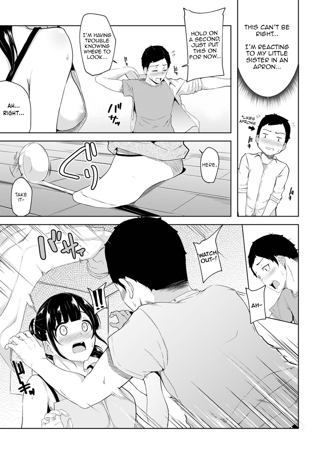[Yuna]Asa Okitara Imouto ga Hadaka Apron Sugata datta node Hamete Mita | I Woke Up to my Naked Apron Sister and Tried Fucking Her Ch. 1-16[English] [1 2 Translations] Page 6