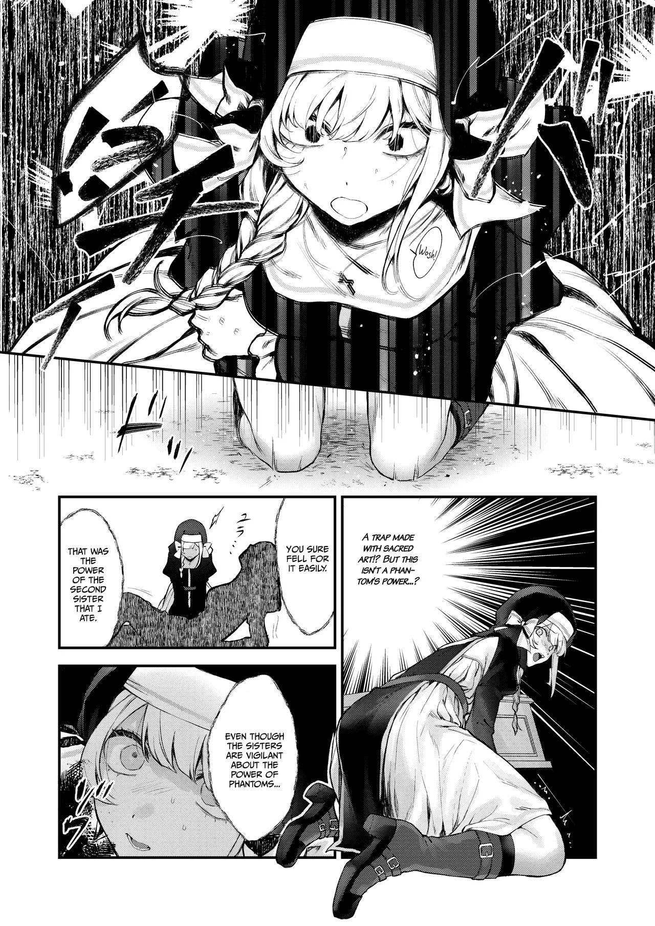 [Beans Mame (Mochiji)]Haiboku no Daishou ~Okasare Ubaware Hametsu suru Shuudoujou~ | Price of Defeat: Downfall of the Violated and Plundered Sister[English] [Kimagure] [Digital] Page 55