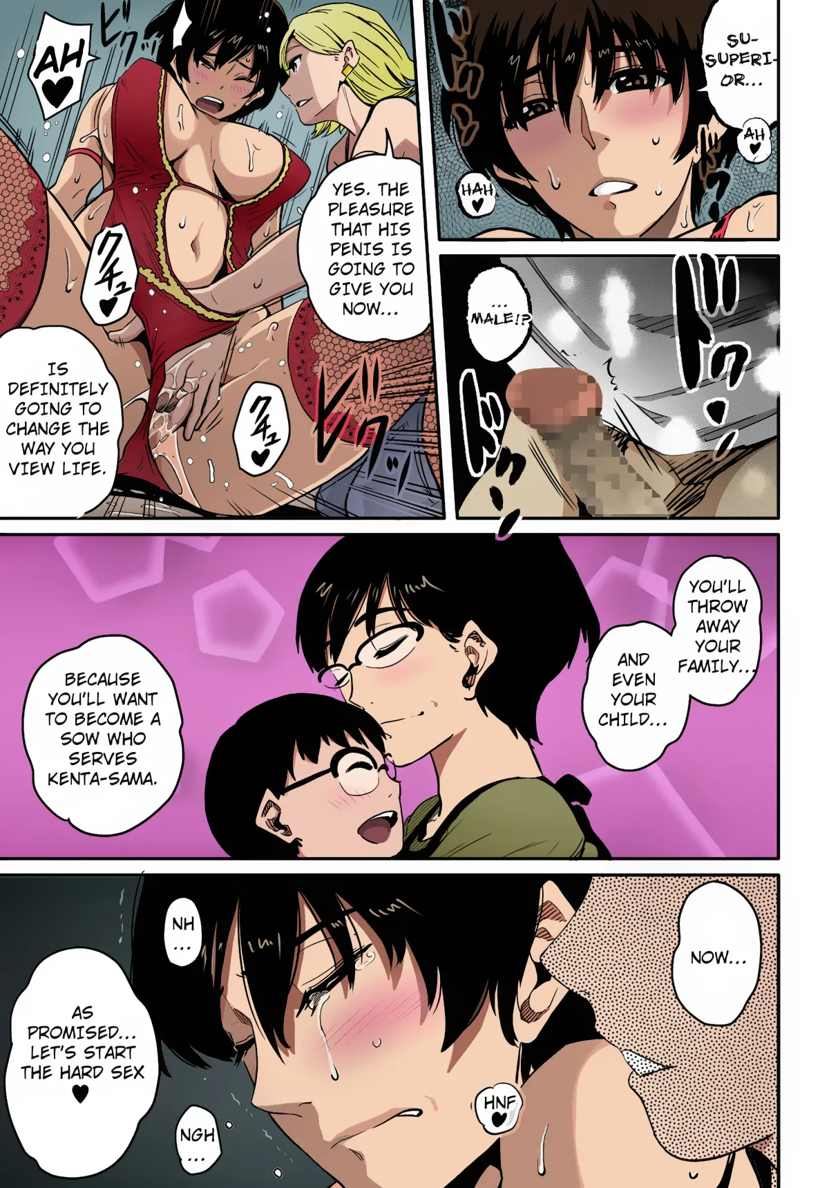 [Hana Hook]Hahaoya Shikkaku Elite Oyako no M Buta Netorare Tenraku Jinsei[English][Colorized][Erocolor](Ongoing) Page 67