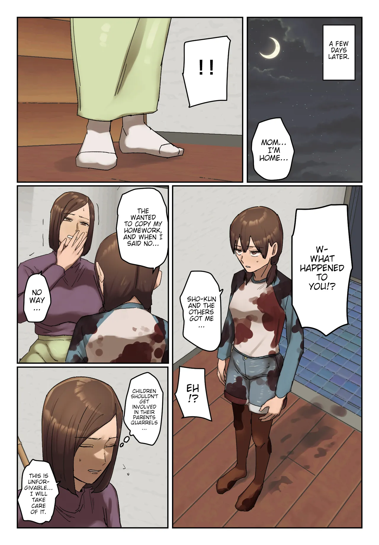 [Chotto B-sen] [Full Color-ban]Ijiwaru Mama Tomo Taisaku | Countermeasures Against Bullying Mothers[English] [Poranya] Page 6