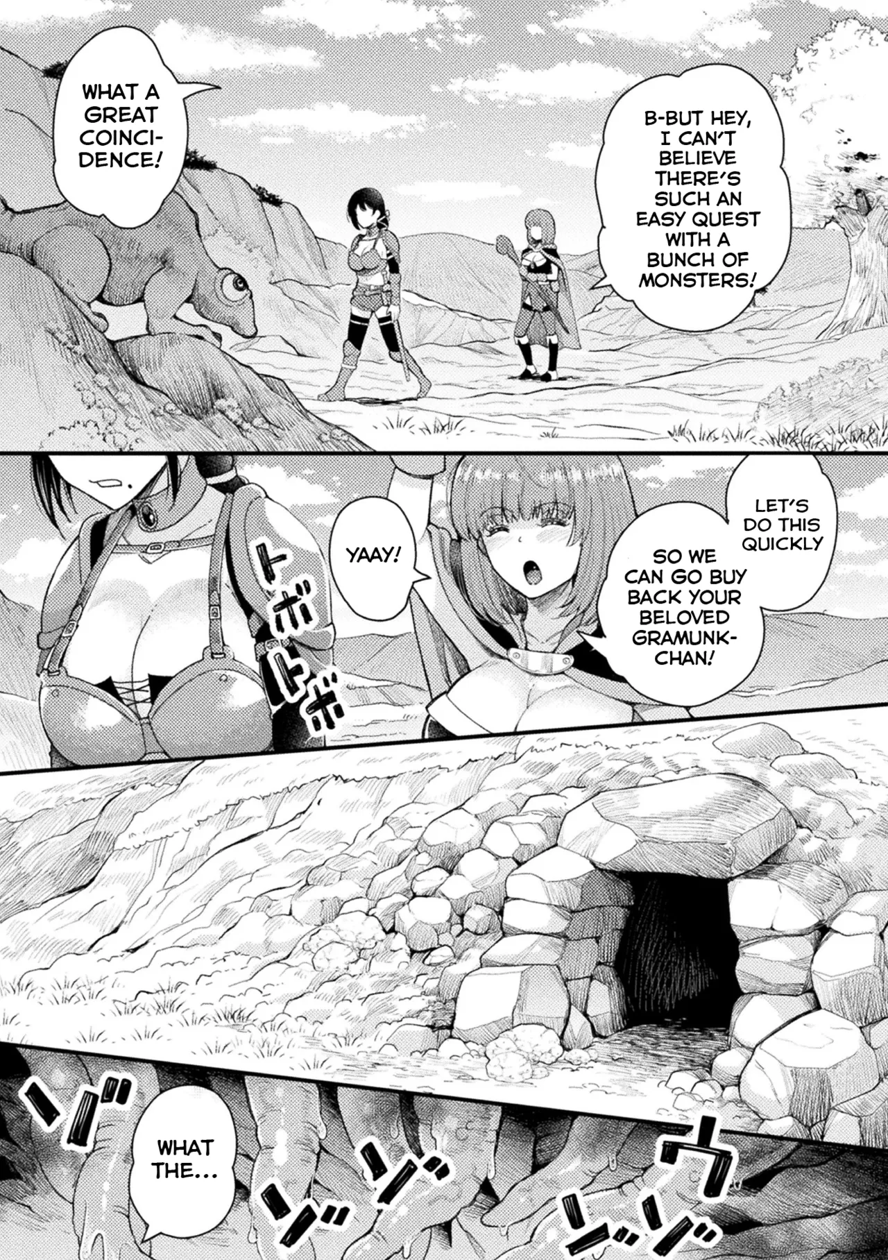 [Kawai Shun]Kinkyuu Quest "Shokushu ni Oborete"(2D Comic Magazine Shokushu Beya Seigi no Heroine Nikugoku Ryoujoku de Mesu Ochi Acme Vol. 1) [English] [Shiranai Translations] [Digital] Page 3