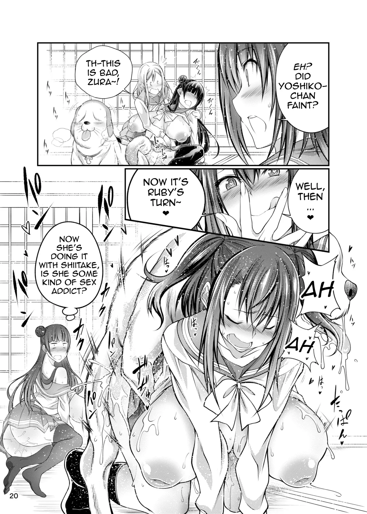 (C91) [Zensoku Rider (Tenzen Miyabi)]Inu Live! Sunshine!!(Love Live! Sunshine!!) [English] [Digital] Page 19
