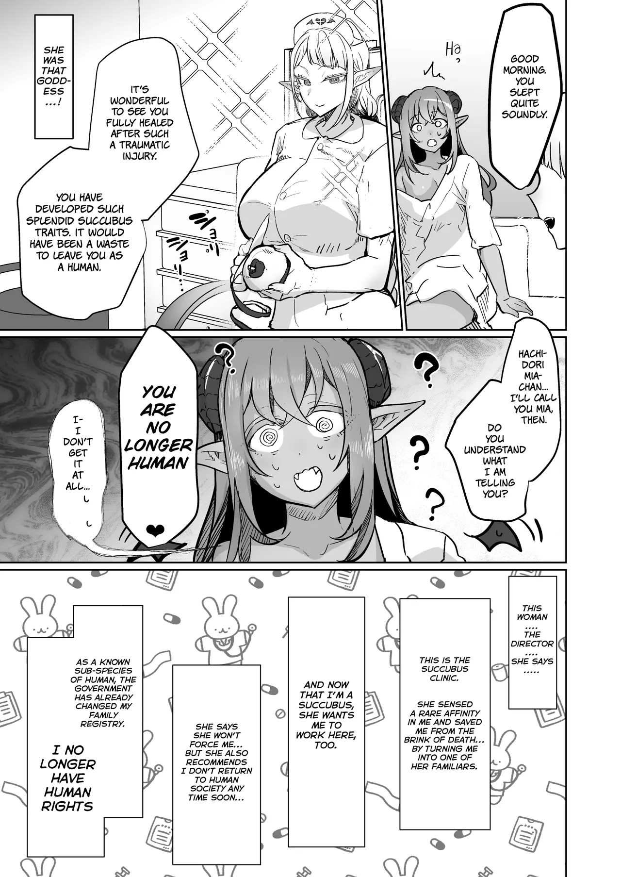 [Aburanabeshiki (puru)]Futanari Chiryou Succubus Clinic Zero ~Succubus Kenshuu Choukyou Hen~[Digital] [English] [Decensored] Page 7