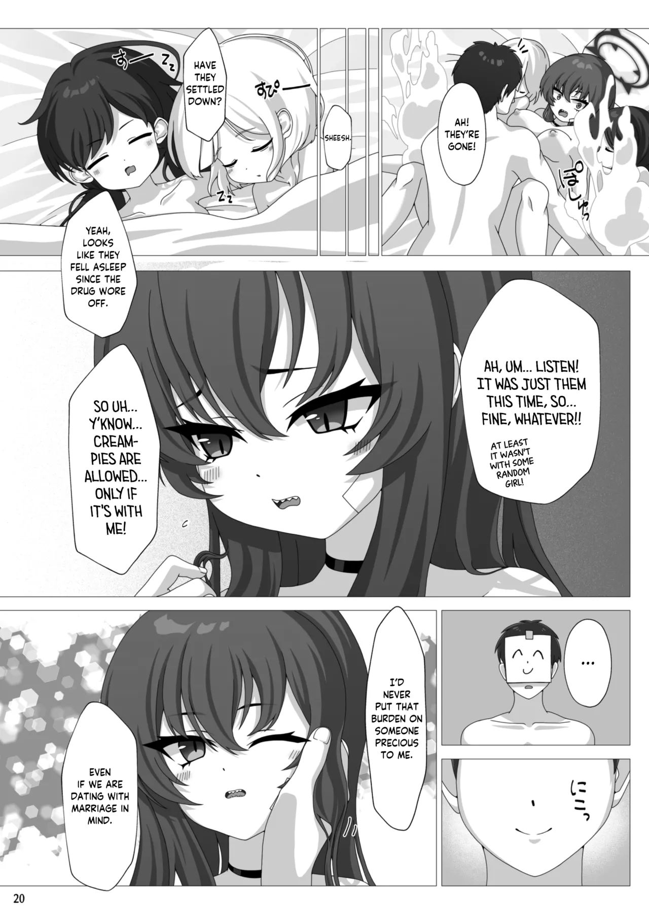[Hanbunkokokokoko! (555)]Rabu Love 3xxx3(Blue Archive) [English] [Tea Party Scans] [Digital] Page 21