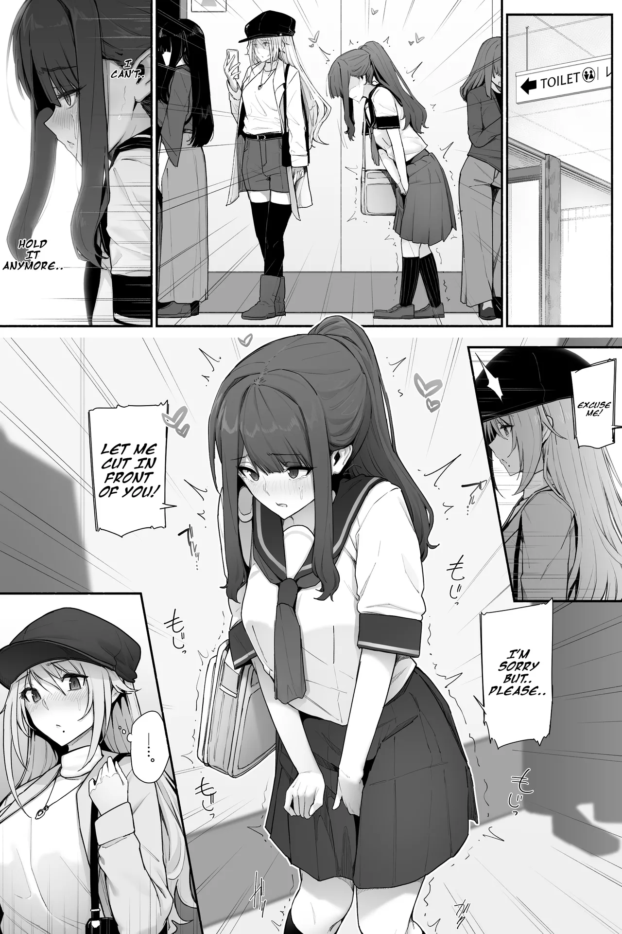 [Cocomachi]Oshikko Genkai na Toilet Machi x2[English] Page 1