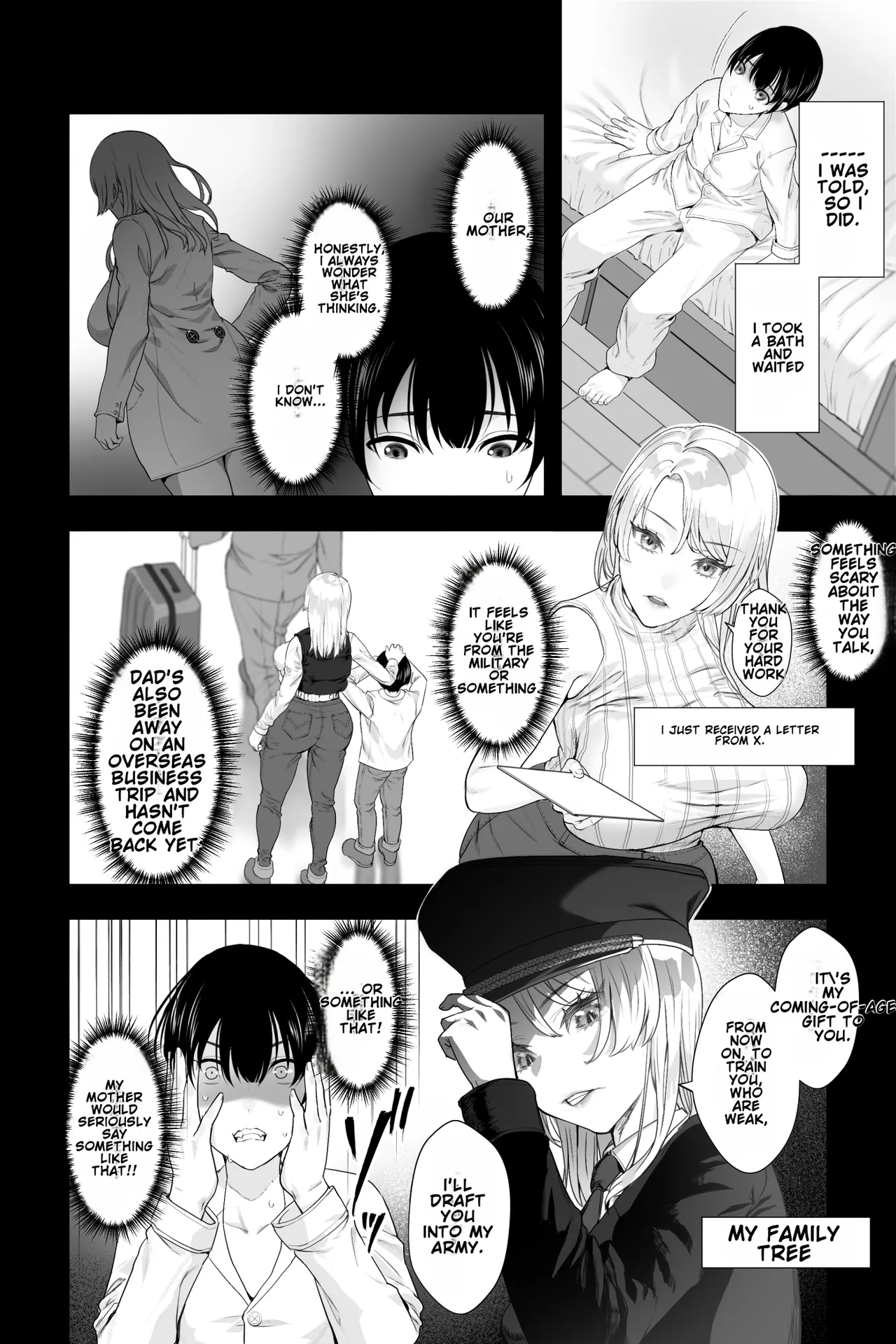 [Ginshio Honpo (Ginen)]Gaikoku no Haha ~Ginpatsu Bakunyuu no Haha ni Sakusei Fudeoroshi Sareru Mikkakan~[English] Page 4