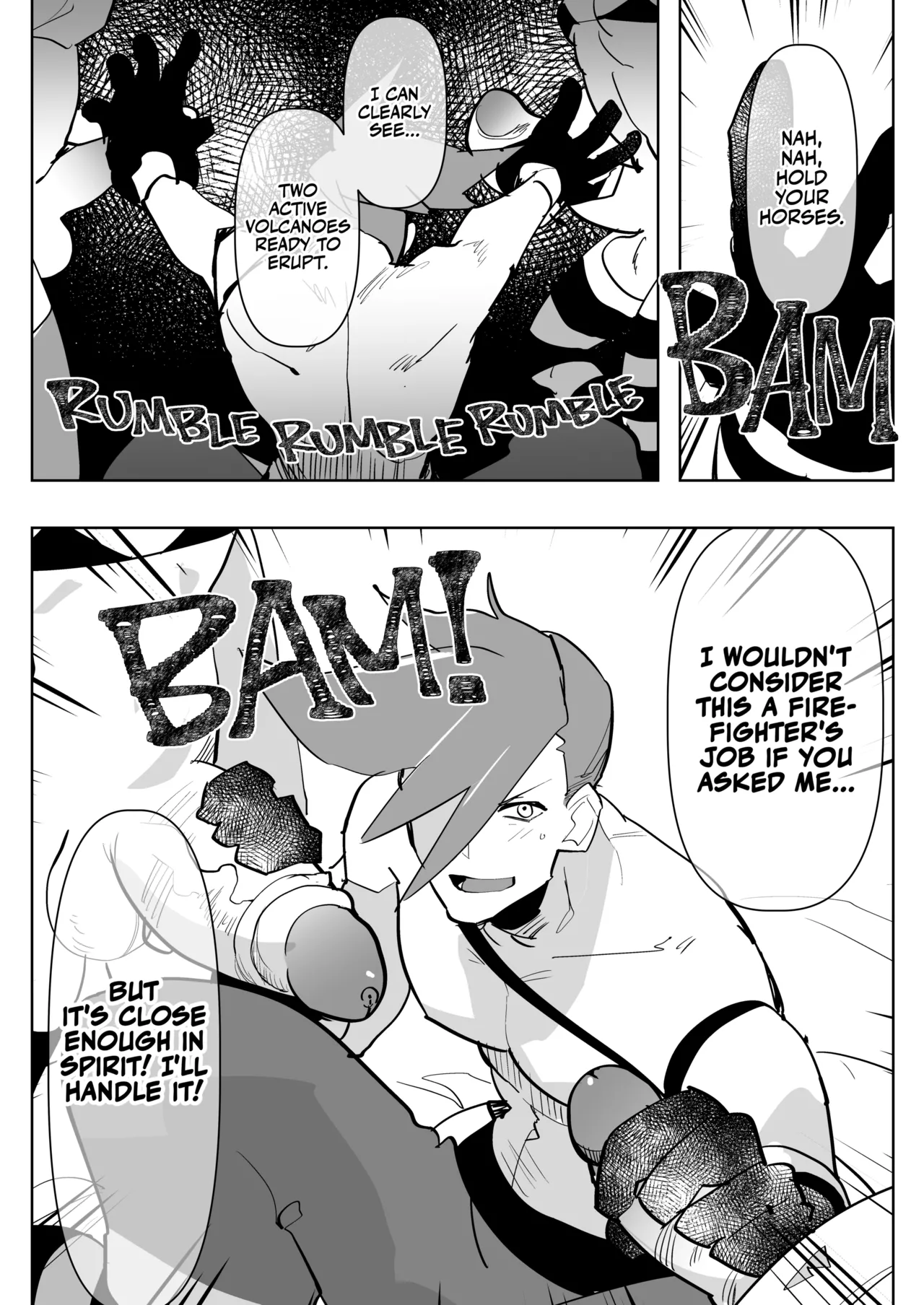 [Aimaitei (Aimaitei Umami)]Futanari x Otoko no Hon | Futa Extinguisher(Promare) [English] {2d-market.com} [Decensored] [Digital] Page 5