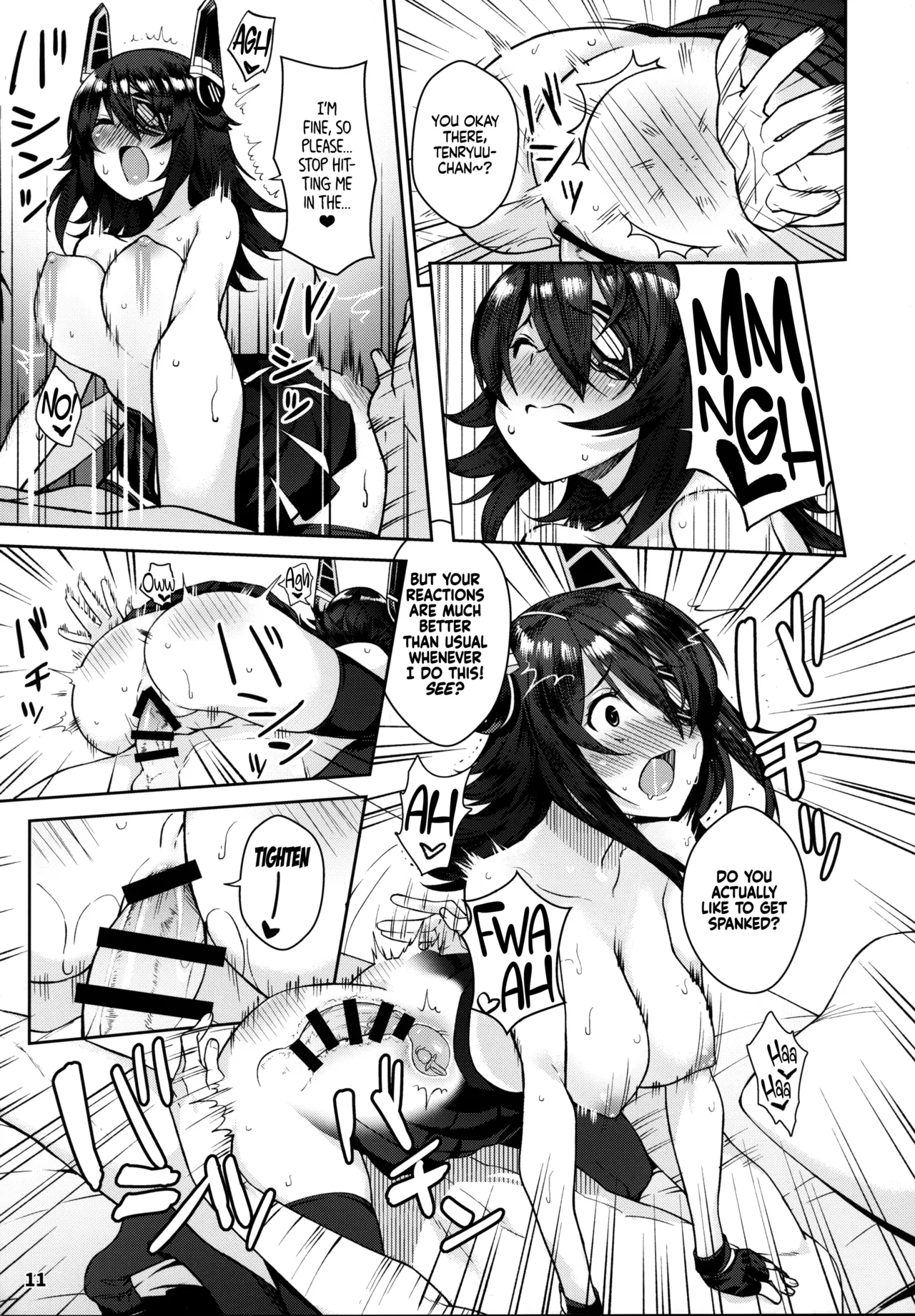 (C95) [Nano Royal (Amami Amayu)]Kawaii Tenryuu-chan wa Boku no Iinari❤︎(Kantai Collection -KanColle-) [English] [Ne-Kai Agenda] Page 11