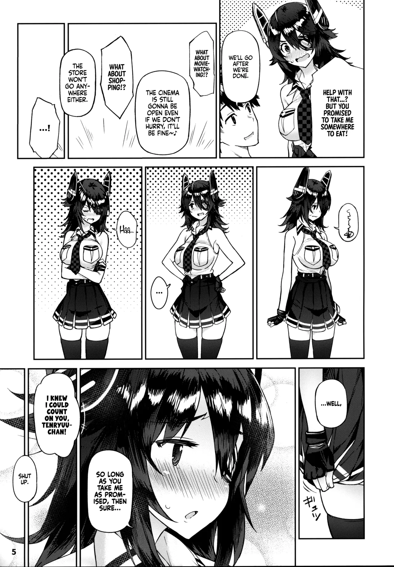 (C95) [Nano Royal (Amami Amayu)]Kawaii Tenryuu-chan wa Boku no Iinari❤︎(Kantai Collection -KanColle-) [English] [Ne-Kai Agenda] Page 5
