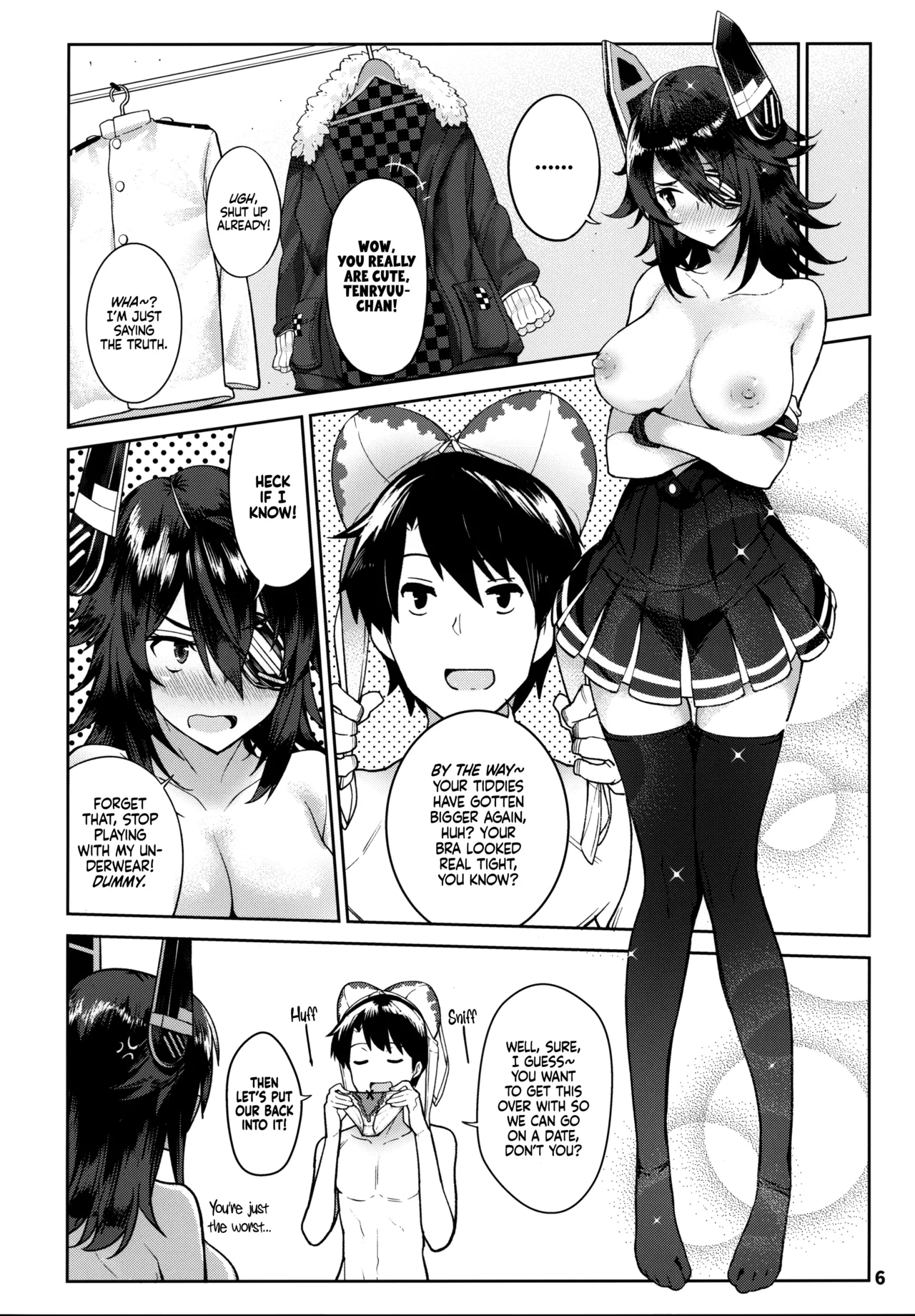 (C95) [Nano Royal (Amami Amayu)]Kawaii Tenryuu-chan wa Boku no Iinari❤︎(Kantai Collection -KanColle-) [English] [Ne-Kai Agenda] Page 6