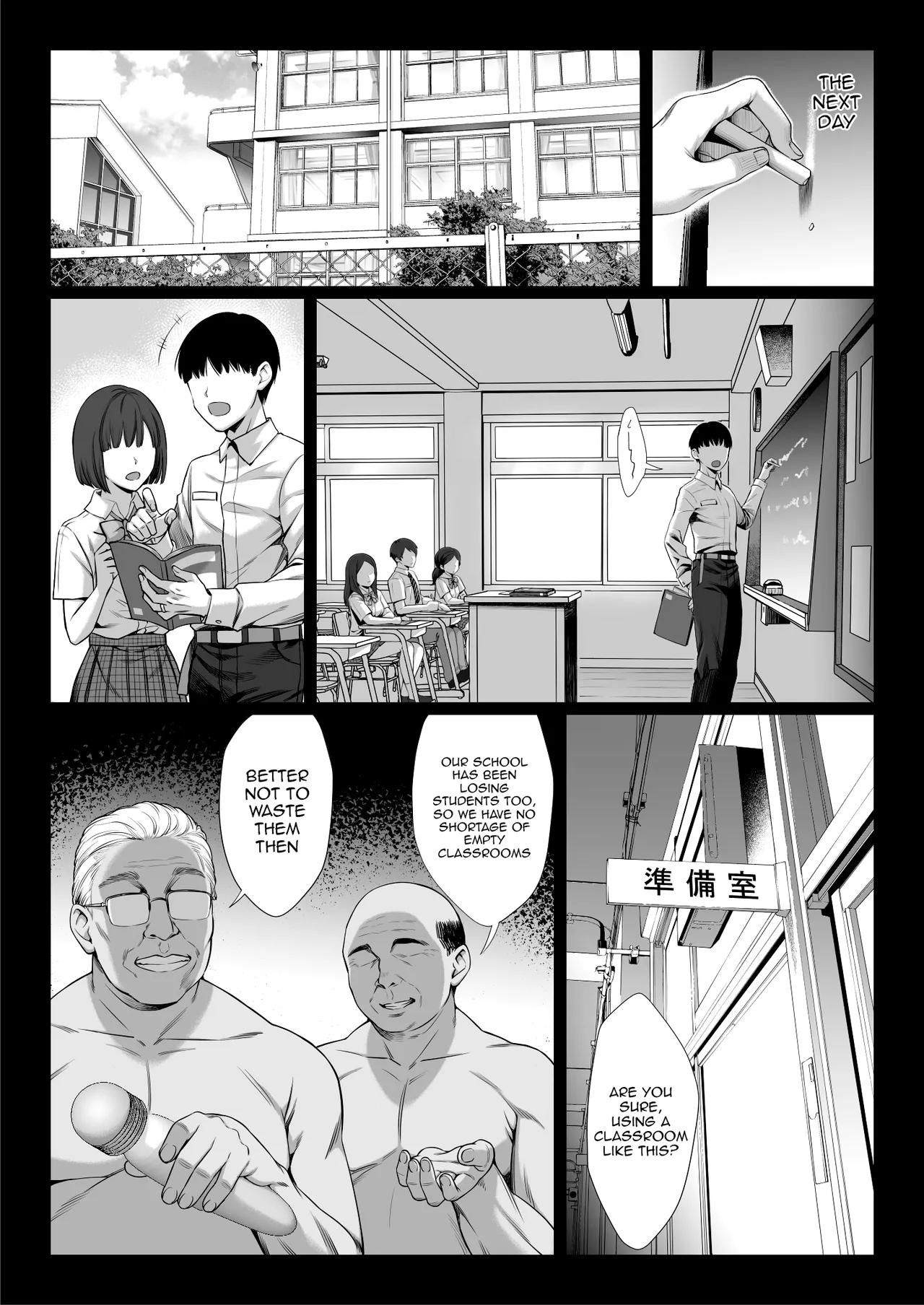[Chinpan-bu (Chinpan)]Ossan Kirai no Hitozuma Kyoushi ga Nikubenki ni Ochiru Hanashi | Story About an Old Man Hating Married Teacher Falling Into Being a Meat Toilet[English] {Doujins.com} Page 27