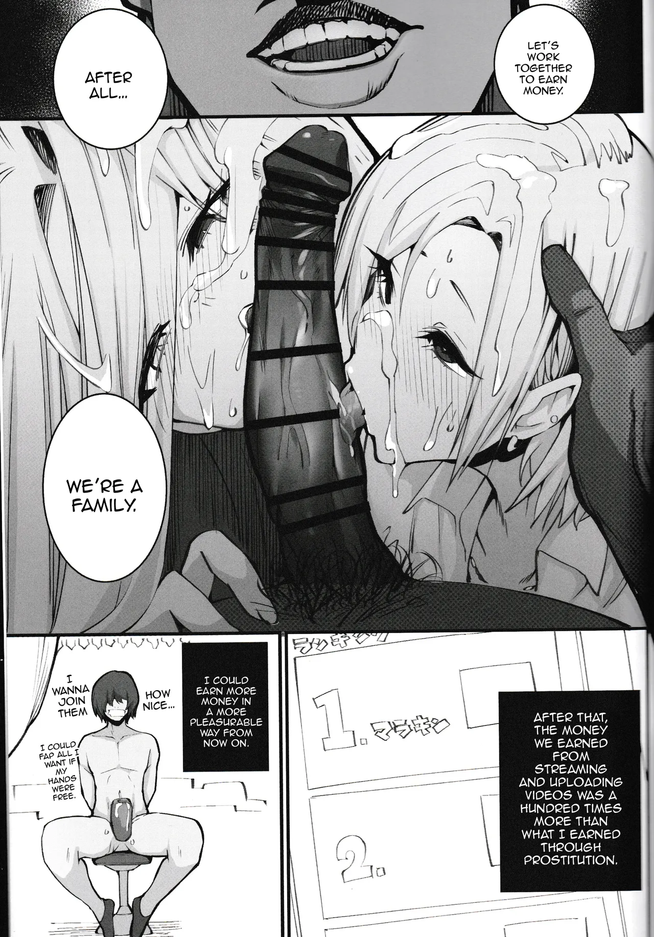 [Armadillo (Renji, Daiji)]Gal Oyako No Egui Kasegikata | A Gyaru Mother and Daughter's Unsavory Way to Earn Money[English] {Doujins.com} Page 17