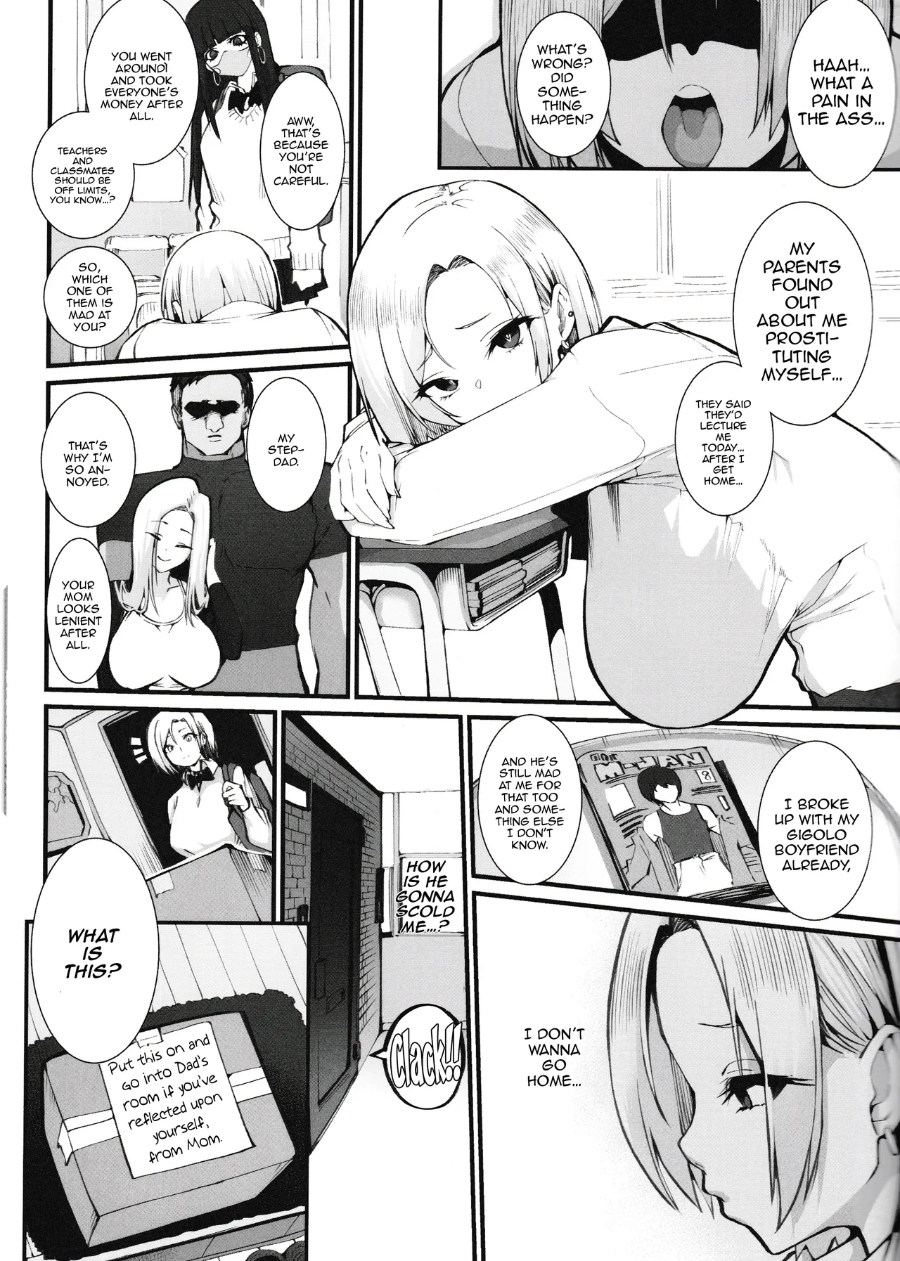 [Armadillo (Renji, Daiji)]Gal Oyako No Egui Kasegikata | A Gyaru Mother and Daughter's Unsavory Way to Earn Money[English] {Doujins.com} Page 3