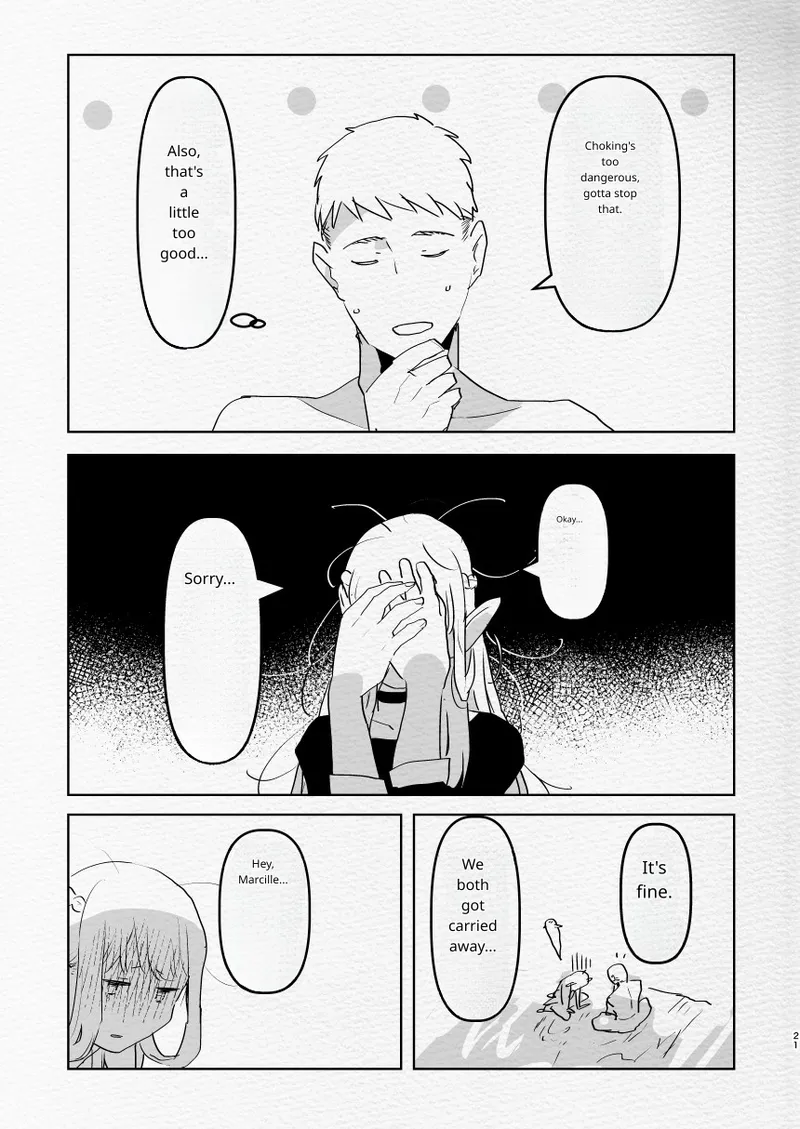 [Aimaitei (Aimaitei Umami)]Futa x Otoko no Ero Hon.(Meshi) (Dungeon Meshi) [Digital] Page 20