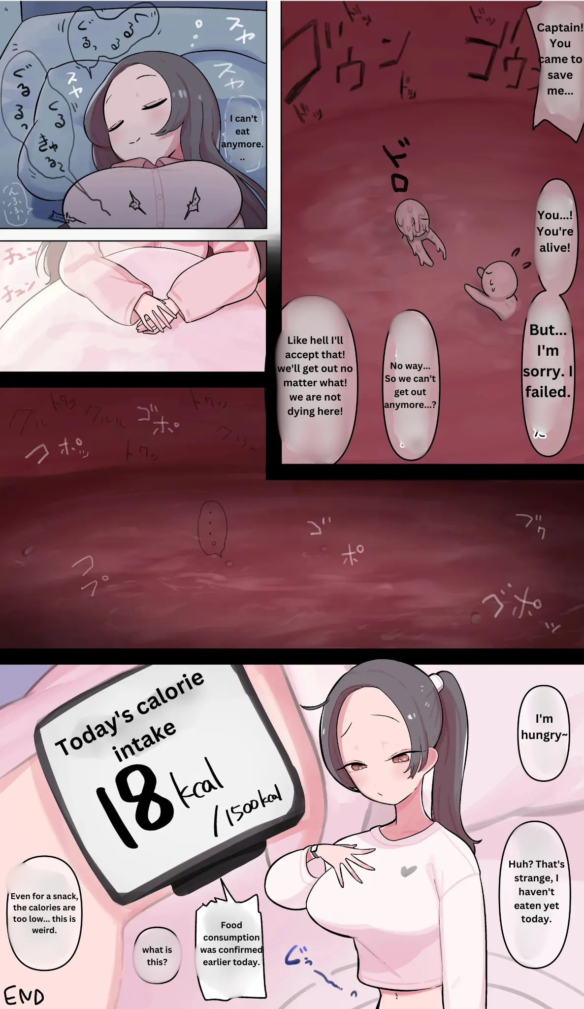 [Nyama]Swallowed whole while sleeping Page 3