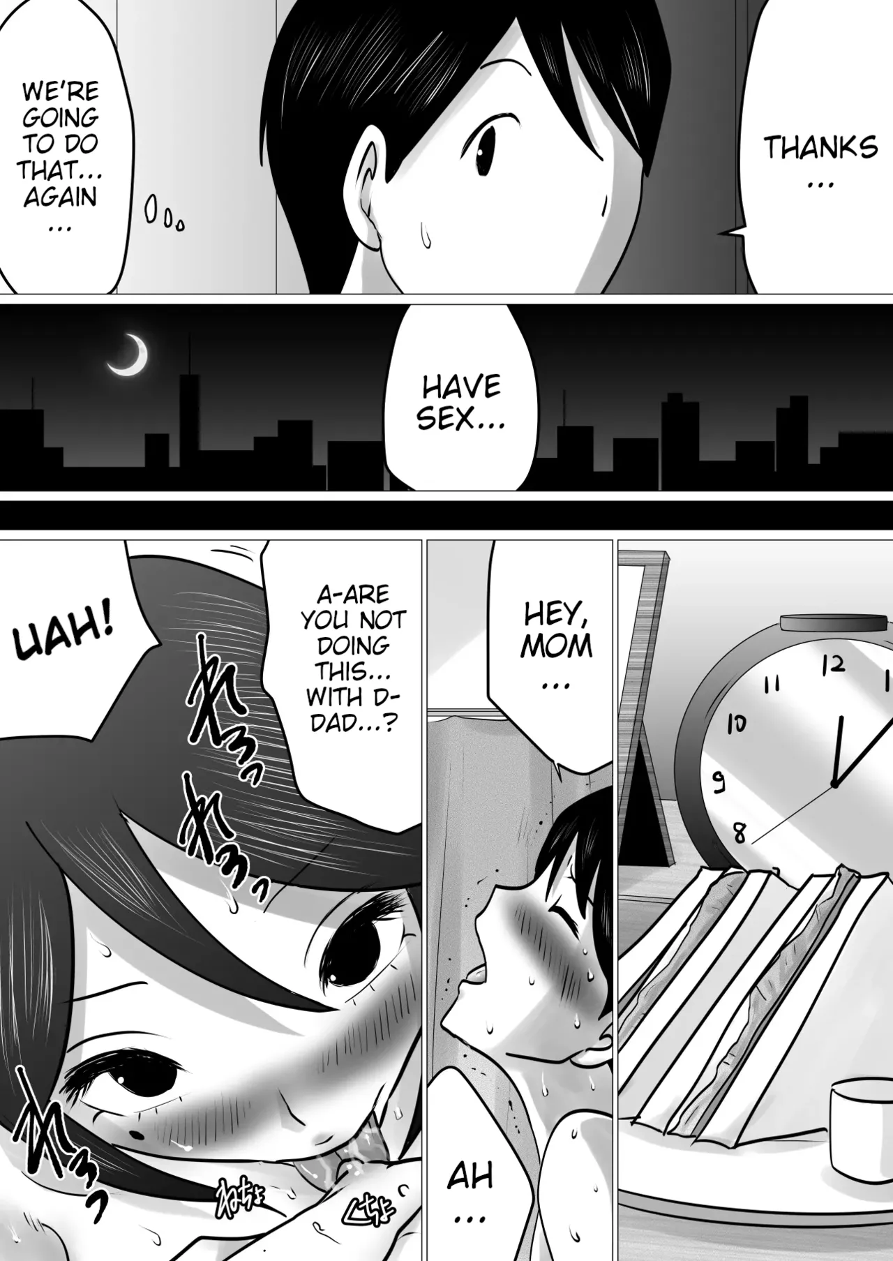 [Makoto Shiyaka]Bokushika Shiranai, Cool na Haha no Ura no Kao. | The Secret Face of My Cool Mother Only I Know.[English ][Partially Uncensored] [Poranya] Page 25
