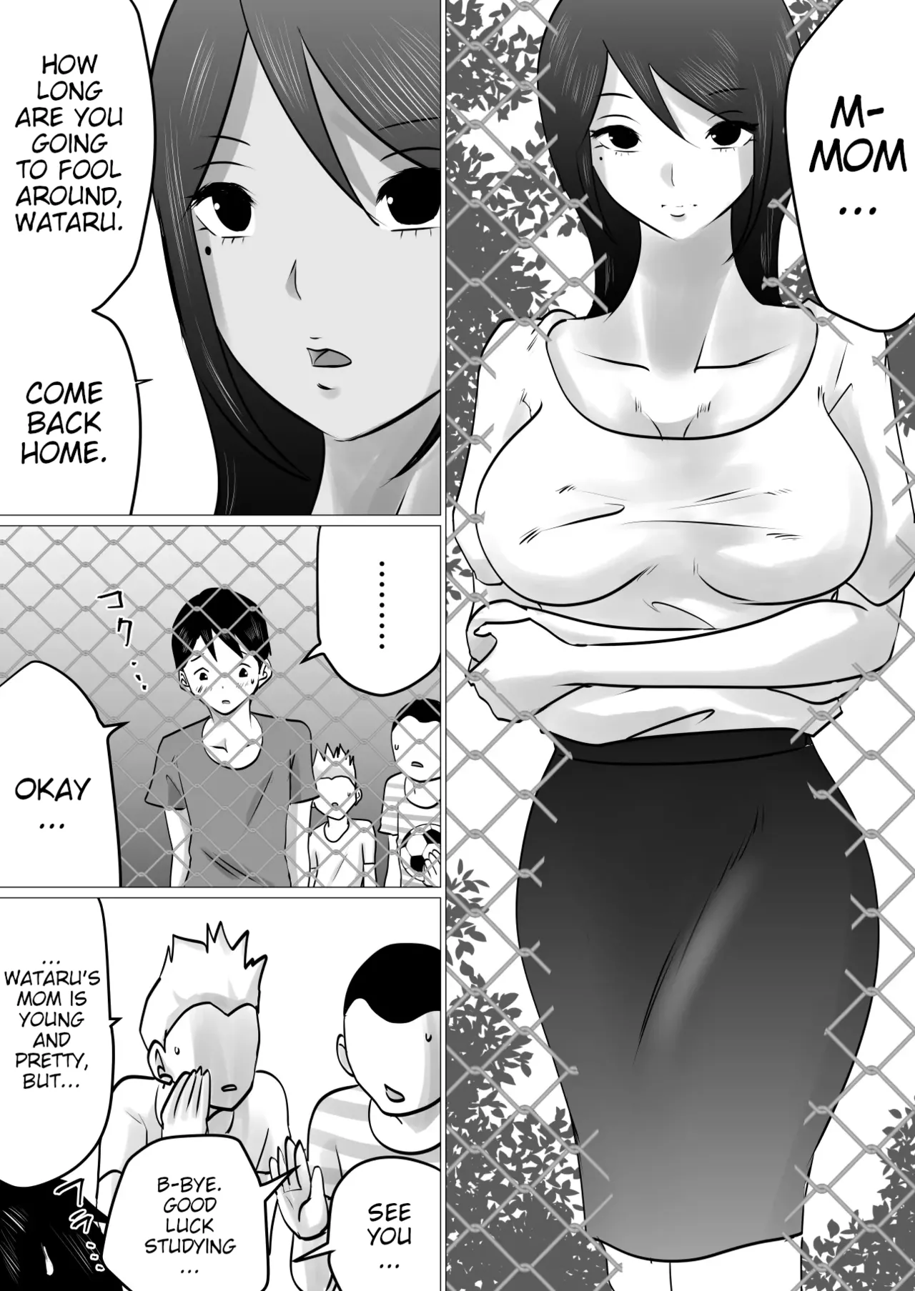 [Makoto Shiyaka]Bokushika Shiranai, Cool na Haha no Ura no Kao. | The Secret Face of My Cool Mother Only I Know.[English ][Partially Uncensored] [Poranya] Page 3
