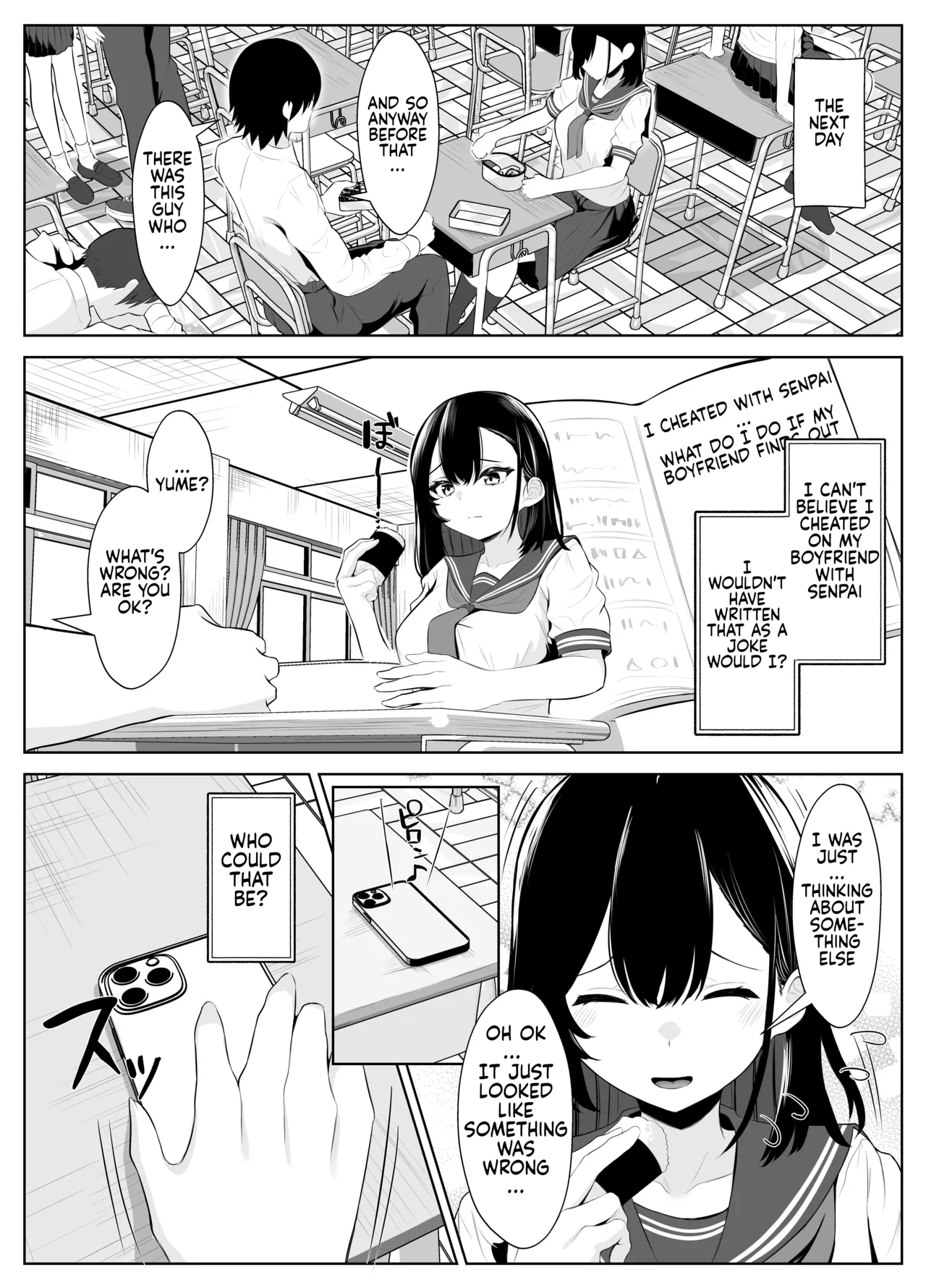 [Kuroshiba Suko]Soushitsu Kanojo ~Kioku o Ushinatta Kanojo wa Onna Senpai ni Netorareta~[English] [ushirotranslations] Page 19