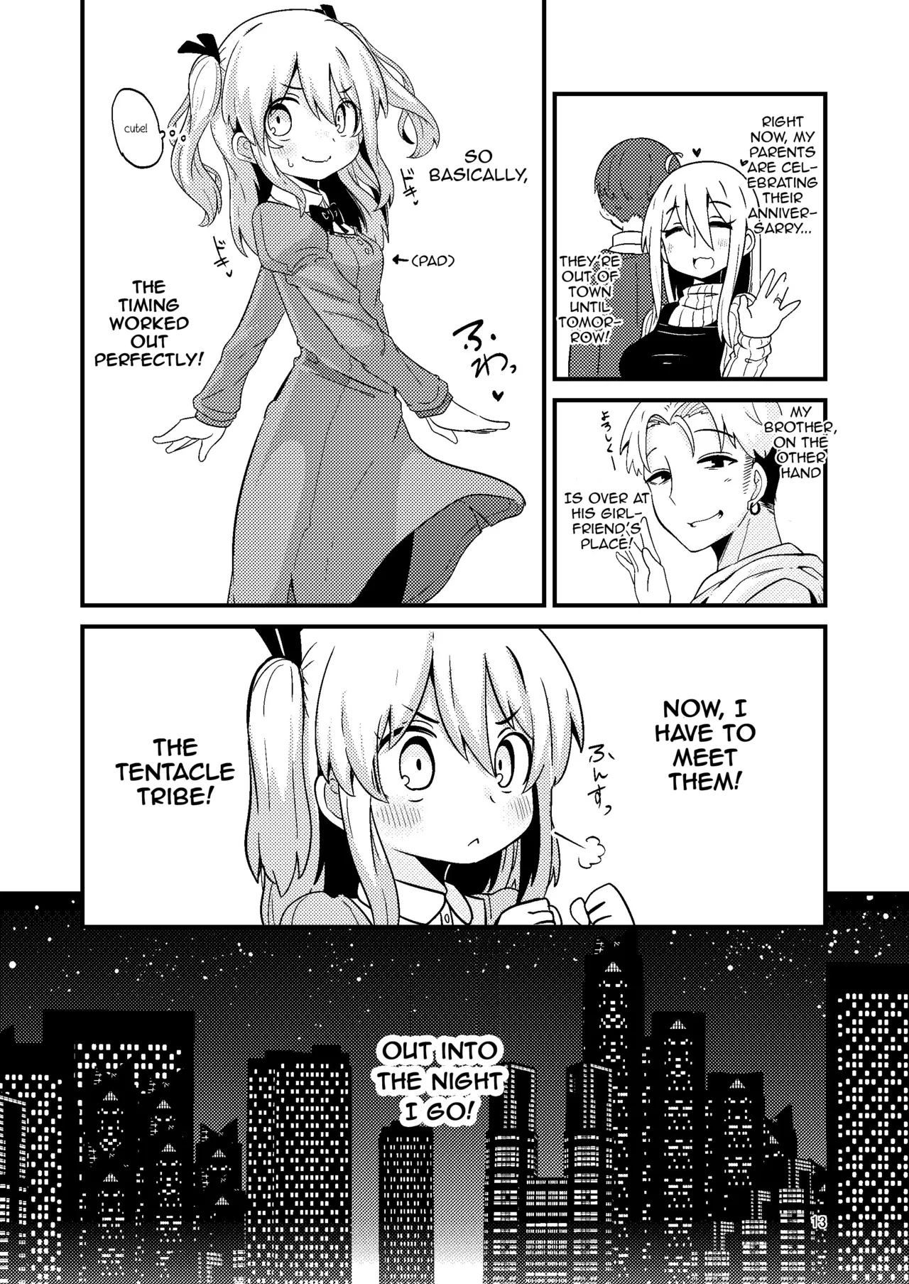 [SUZUPONi (Suzunomoku)]Overdose Tentacles[English] [Queenworm + DKKMD Translations] [Digital] Page 14