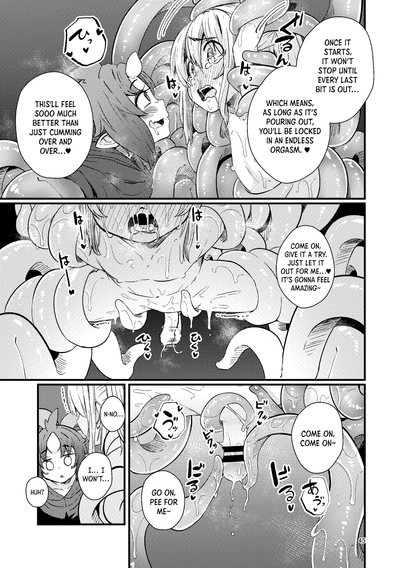 [SUZUPONi (Suzunomoku)]Overdose Tentacles[English] [Queenworm + DKKMD Translations] [Digital] Page 44