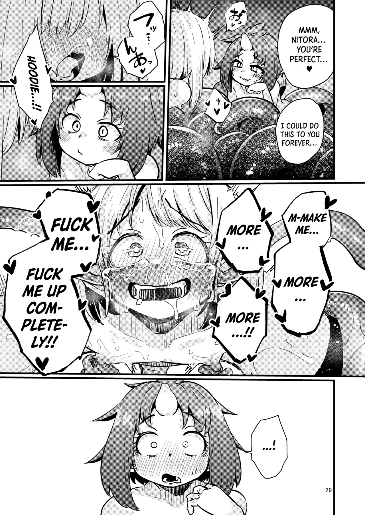 [SUZUPONi (Suzunomoku)]Shokushu Uri no Hoodie 2 -Kouhen- | Hoodie of the Tentacle Tribe 2 -Part2-[English] [DKKMD Translations] [Digital] Page 28