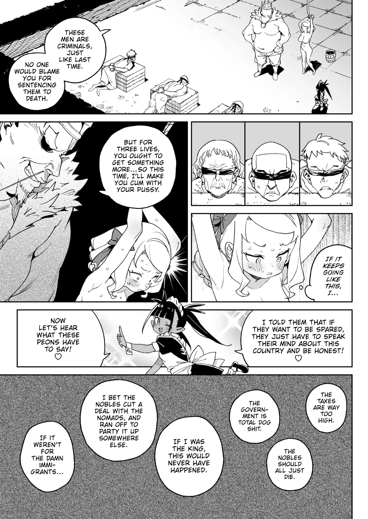 [Meshikutteneru. (Atage)]Chinpo no Tame ni Kokumin Zenin Minagoroshi | I'd Kill Every Last Person in this Country for a Taste of Master's Cock![English] [The Unseelie Court] [Digital] Page 38