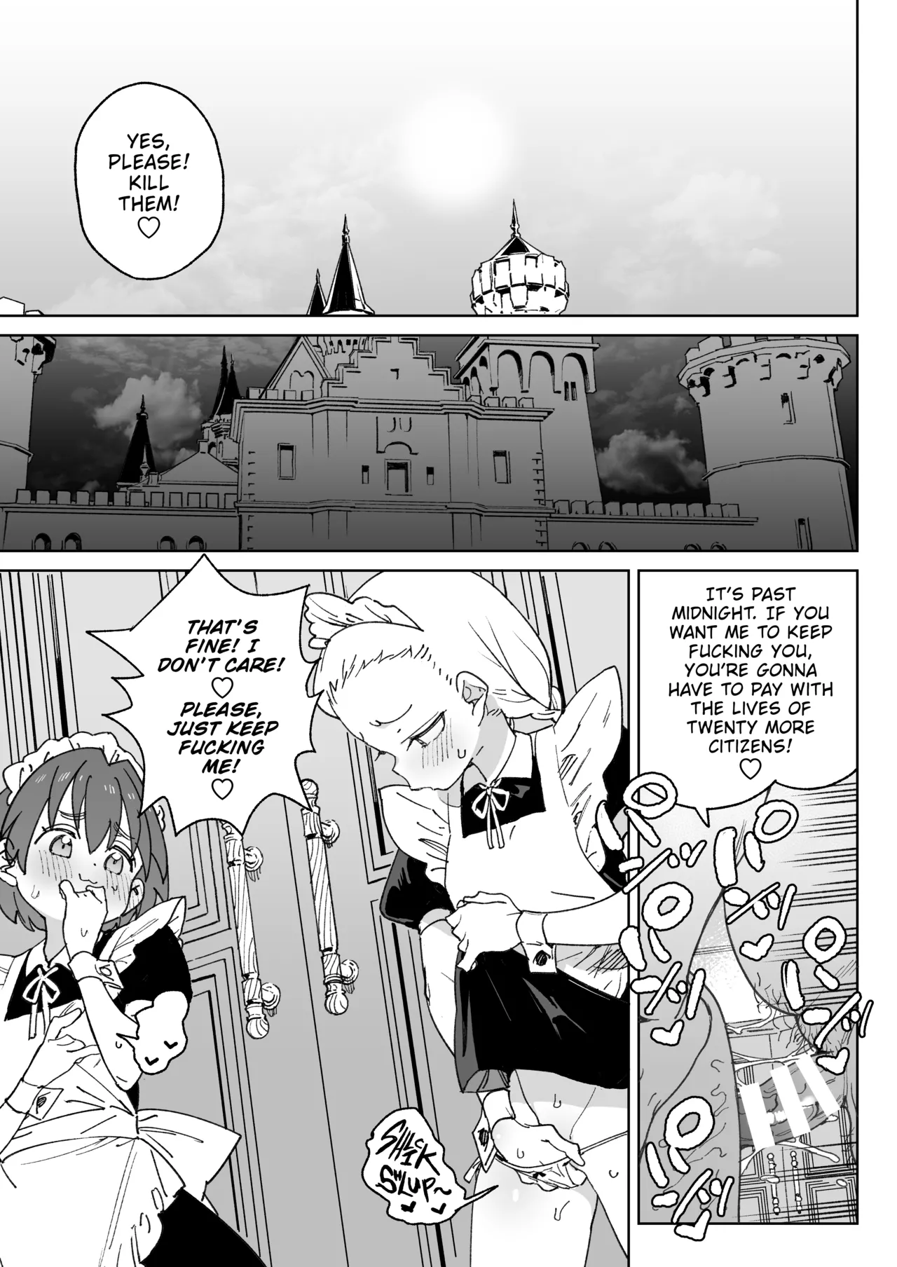 [Meshikutteneru. (Atage)]Chinpo no Tame ni Kokumin Zenin Minagoroshi | I'd Kill Every Last Person in this Country for a Taste of Master's Cock![English] [The Unseelie Court] [Digital] Page 42