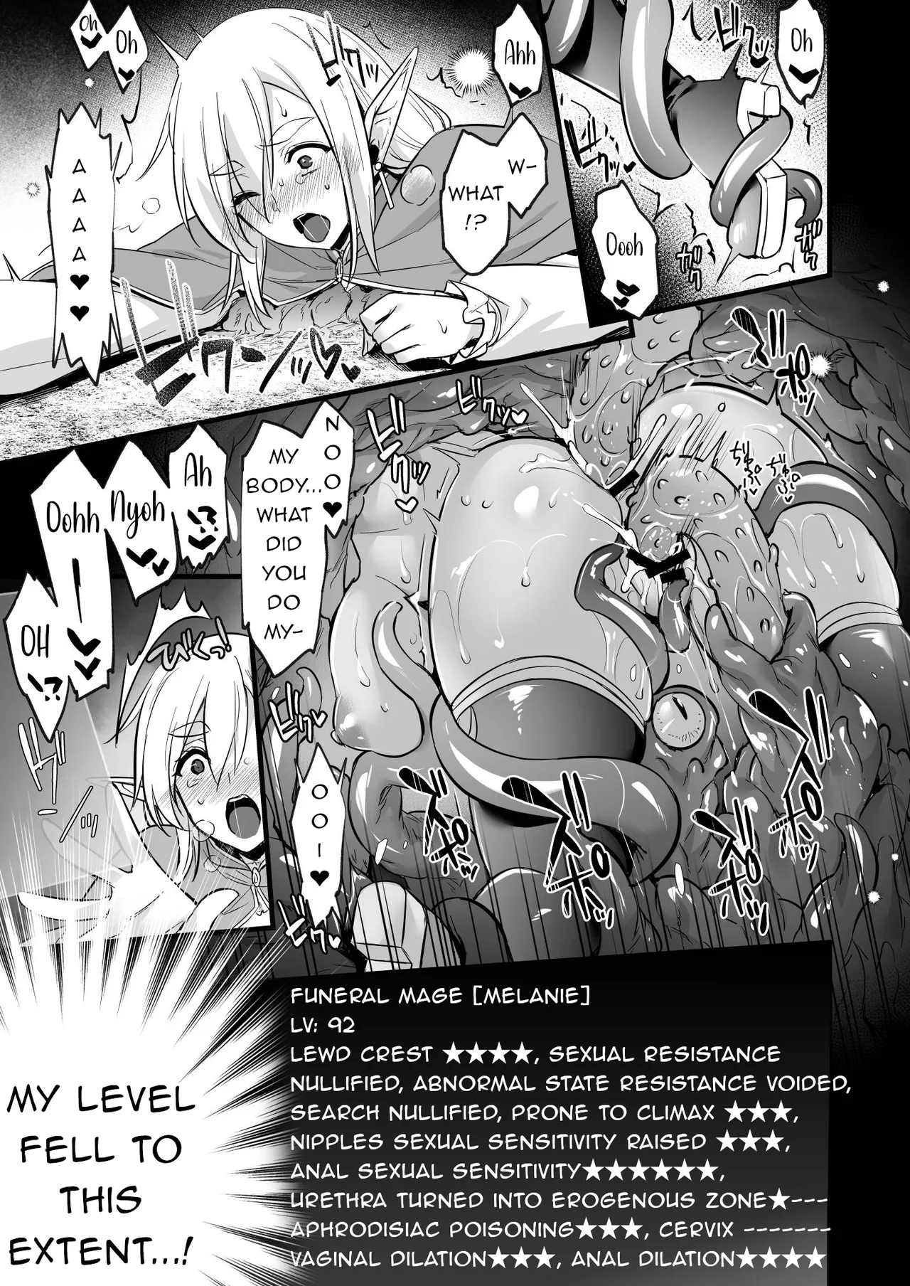 [Himeya (Abe Inori)]Lv.250 no Mahoutsukai ga Kankakushadan Otoshiana ni Ochite Level Drain de Jinsei ga Owaru made | A Level 250 Mage Falls Into a Sensory Deprivation Pit and Loses Her Humanity to Level Drain[English] Page 28