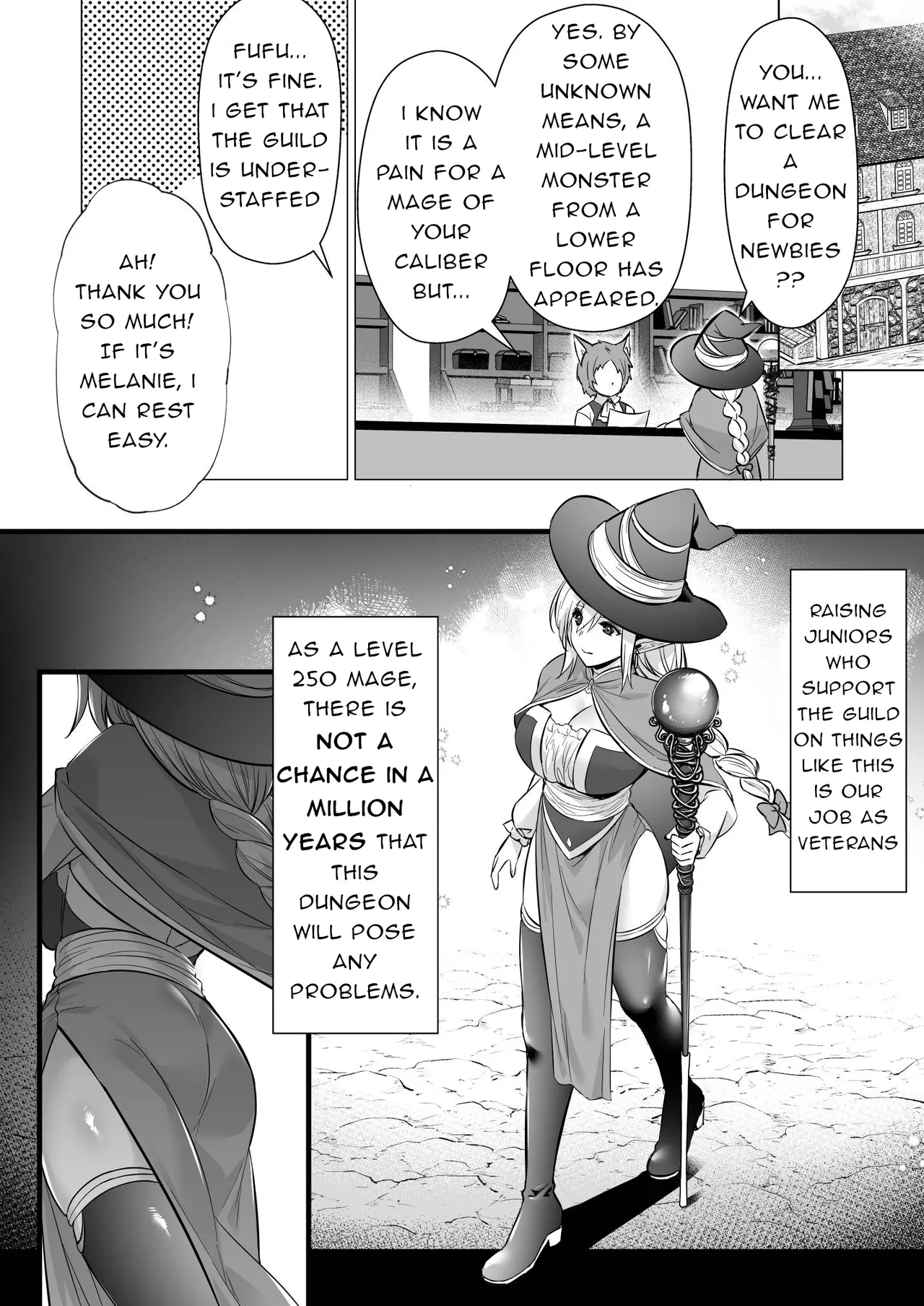 [Himeya (Abe Inori)]Lv.250 no Mahoutsukai ga Kankakushadan Otoshiana ni Ochite Level Drain de Jinsei ga Owaru made | A Level 250 Mage Falls Into a Sensory Deprivation Pit and Loses Her Humanity to Level Drain[English] Page 3
