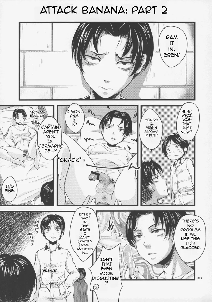 (FALL OF WALL2) [Zipper Wrist (Eguchi)]Shingeki no Banana(Shingeki no Kyojin) [English] Page 12