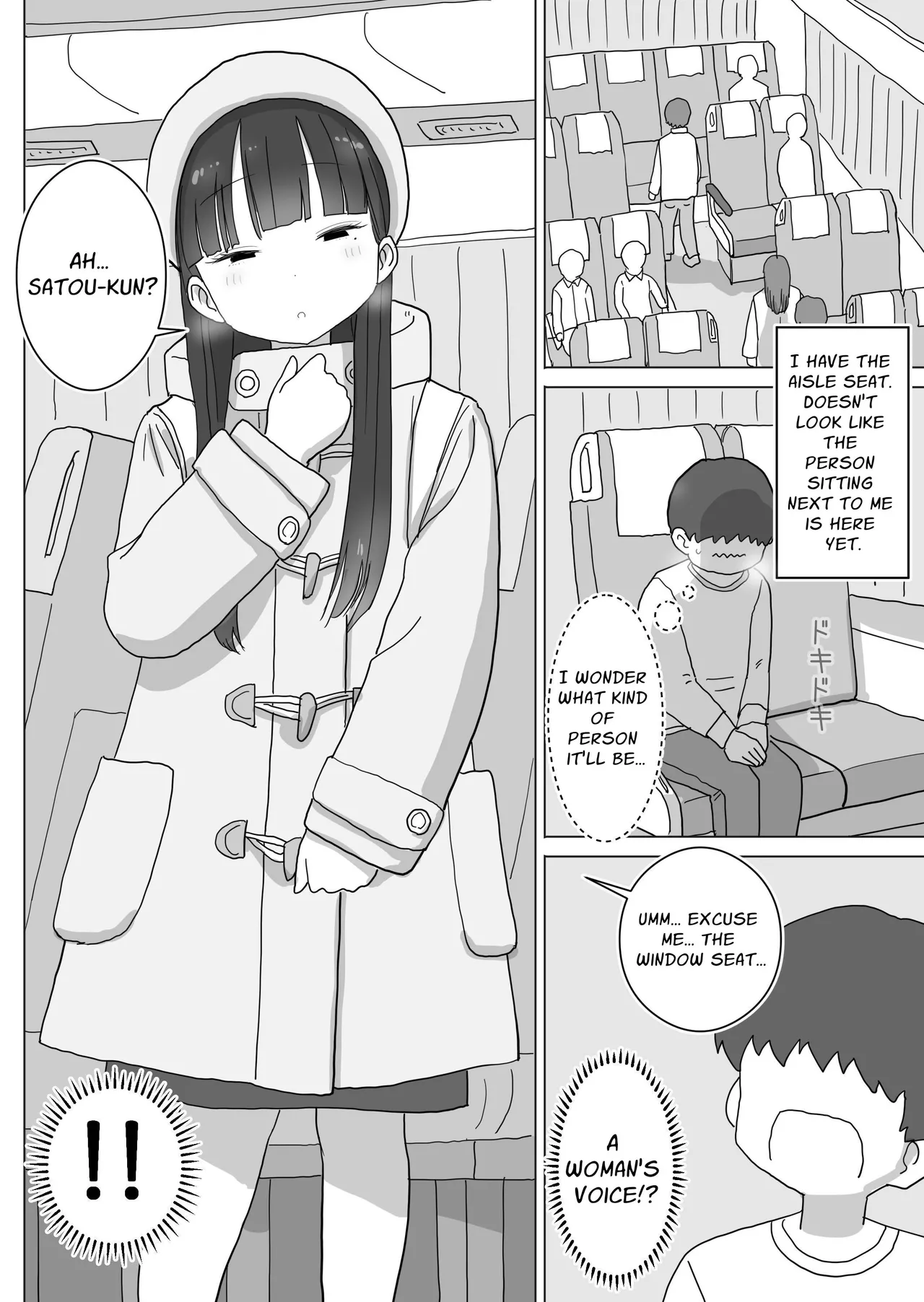 [Hiyashi Makura]Yokou Bus Demo Kossori Nakadashi Sasete Kureru Classmate no Kuroi-san | My Classmate Kuroi Lets Me Secretly Creampie Her Even On An Overnight Bus[English] [SoupTL] Page 4