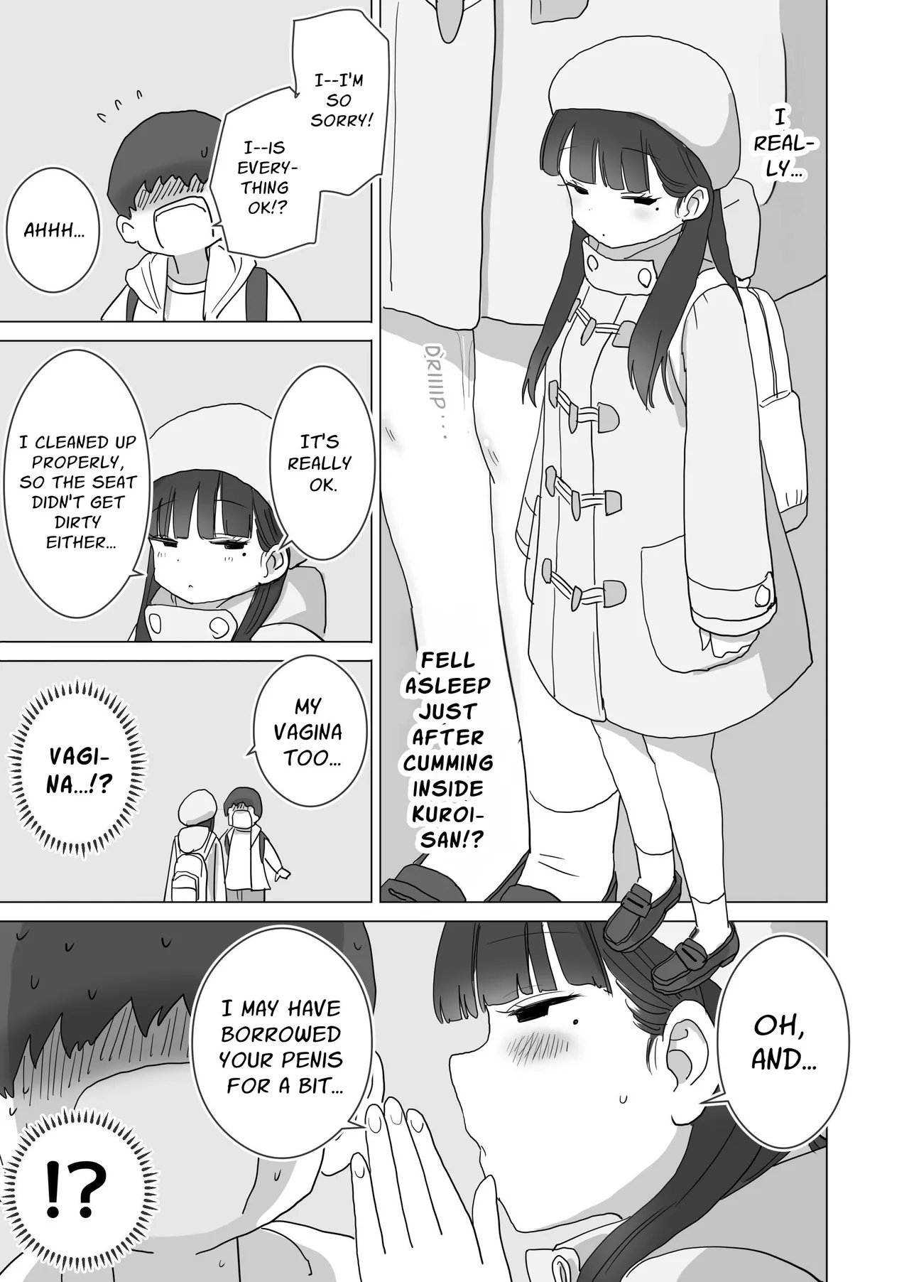 [Hiyashi Makura]Yokou Bus Demo Kossori Nakadashi Sasete Kureru Classmate no Kuroi-san | My Classmate Kuroi Lets Me Secretly Creampie Her Even On An Overnight Bus[English] [SoupTL] Page 49