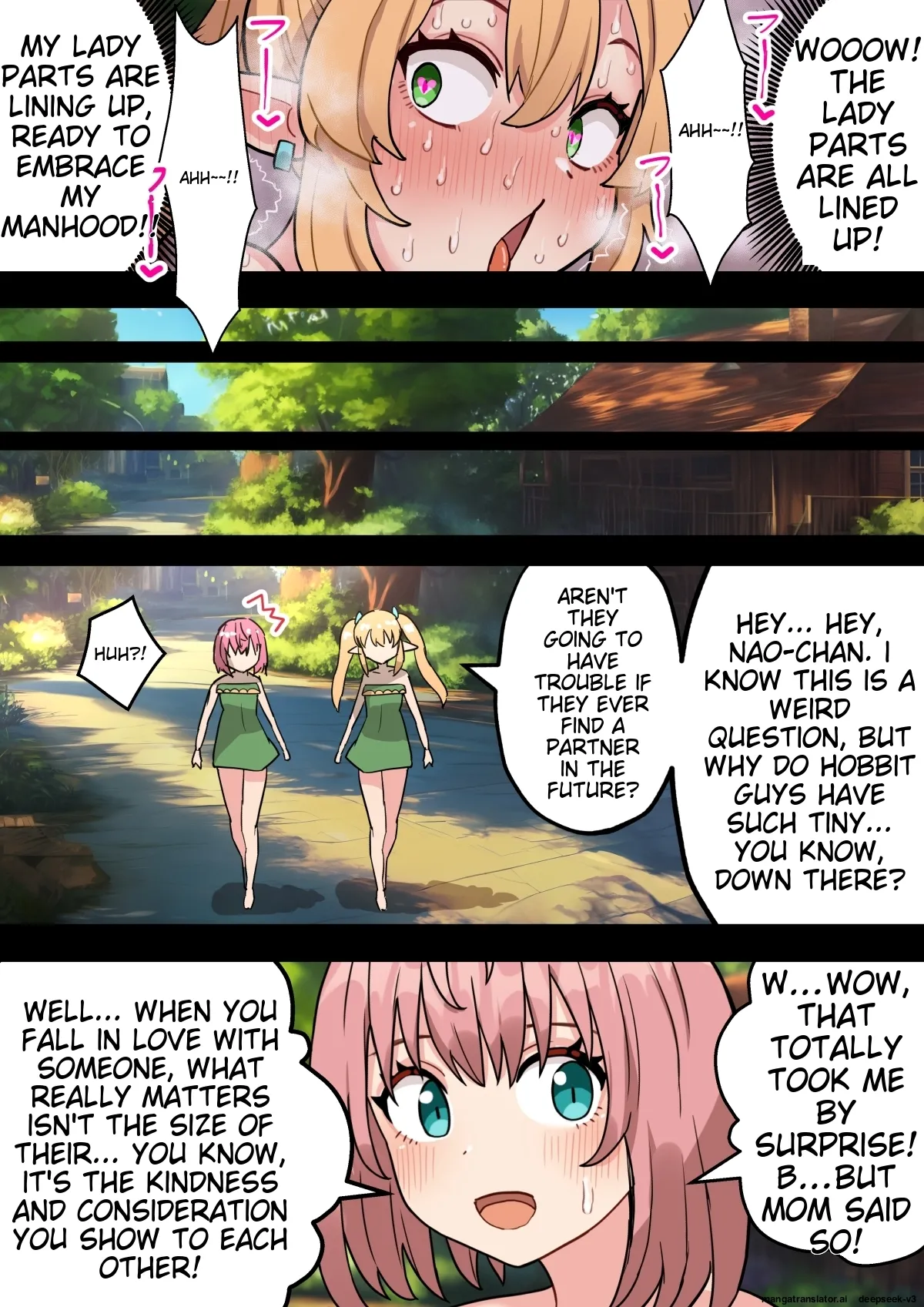 [Hotaru] [English] [Machine TL]Tanshou Houkei Futanari Hobbit Shoujo ga Mahou no Yubiwa de Kyokon Seiyoku Monster ni naru Hanashi 1-3 Page 66