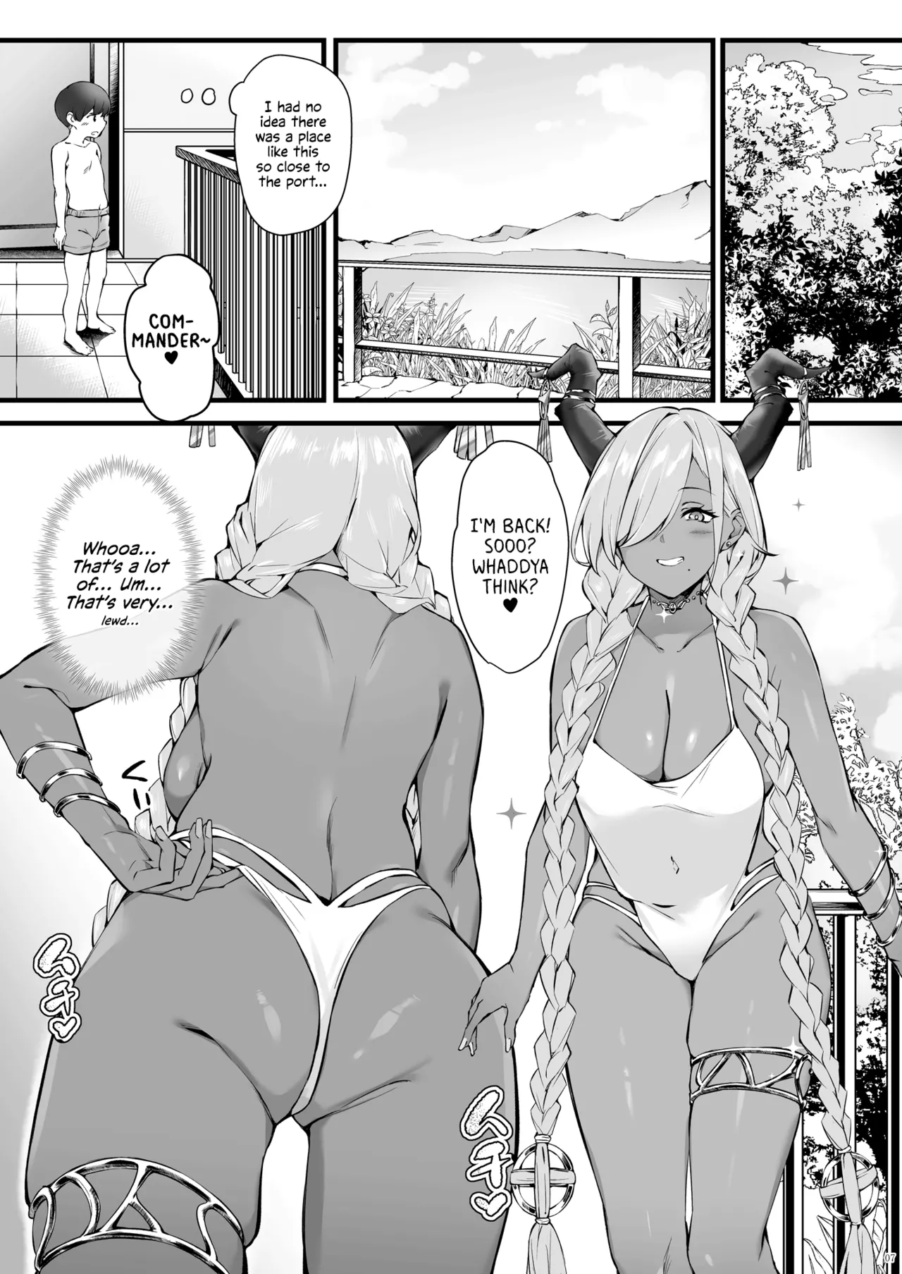 [SALTCHOC (Naha 78, Yasuda K)]Owari to Shota Shikikan no Majiyaba na Love Power | Owari and Commander's Super High Sex Drive(Azur Lane) [English] [Shiromaru] [Decensored] [Digital] Page 8