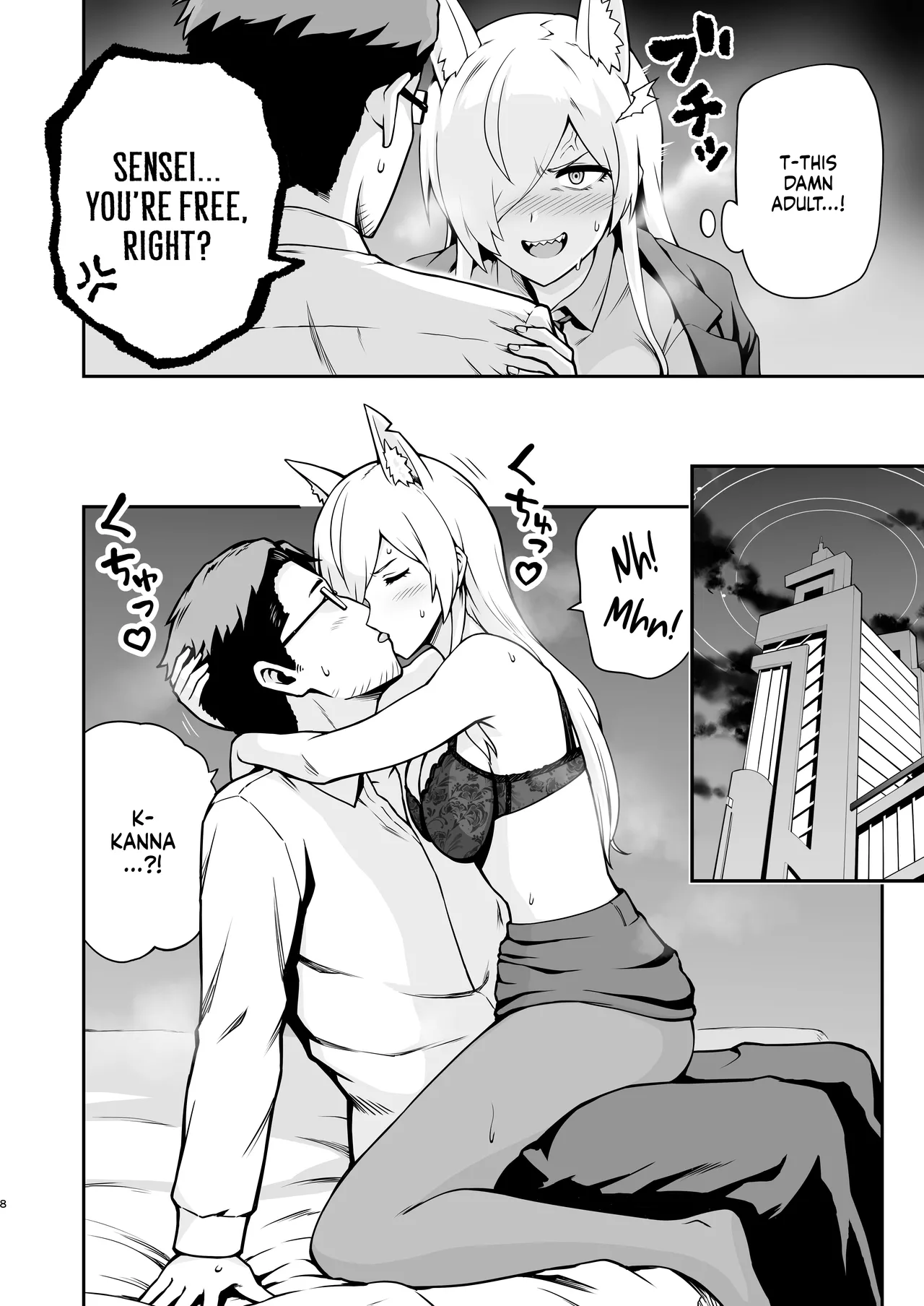 [Eight Million (Hidemi)]Kanna to Hatsujouki | Kanna And The Mating Season(Blue Archive) [English] [NudeSalad] [Digital] Page 8