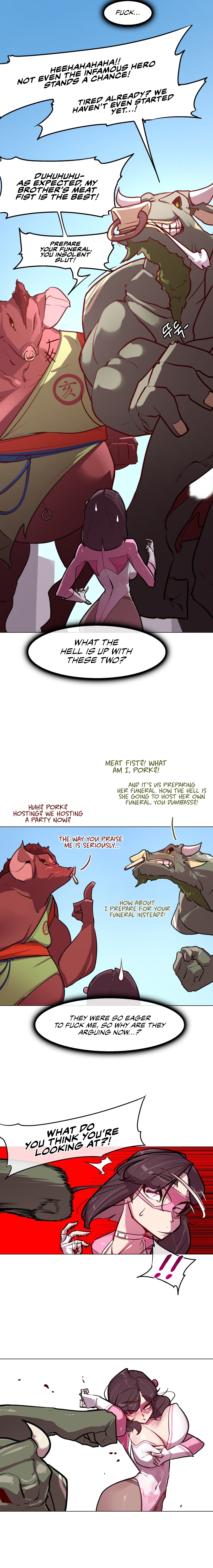 [Boiled Chicken & Mushypeas]Secret! Orgasm Hero(1-8) [English] [The Blank] [Ongoing] Page 40