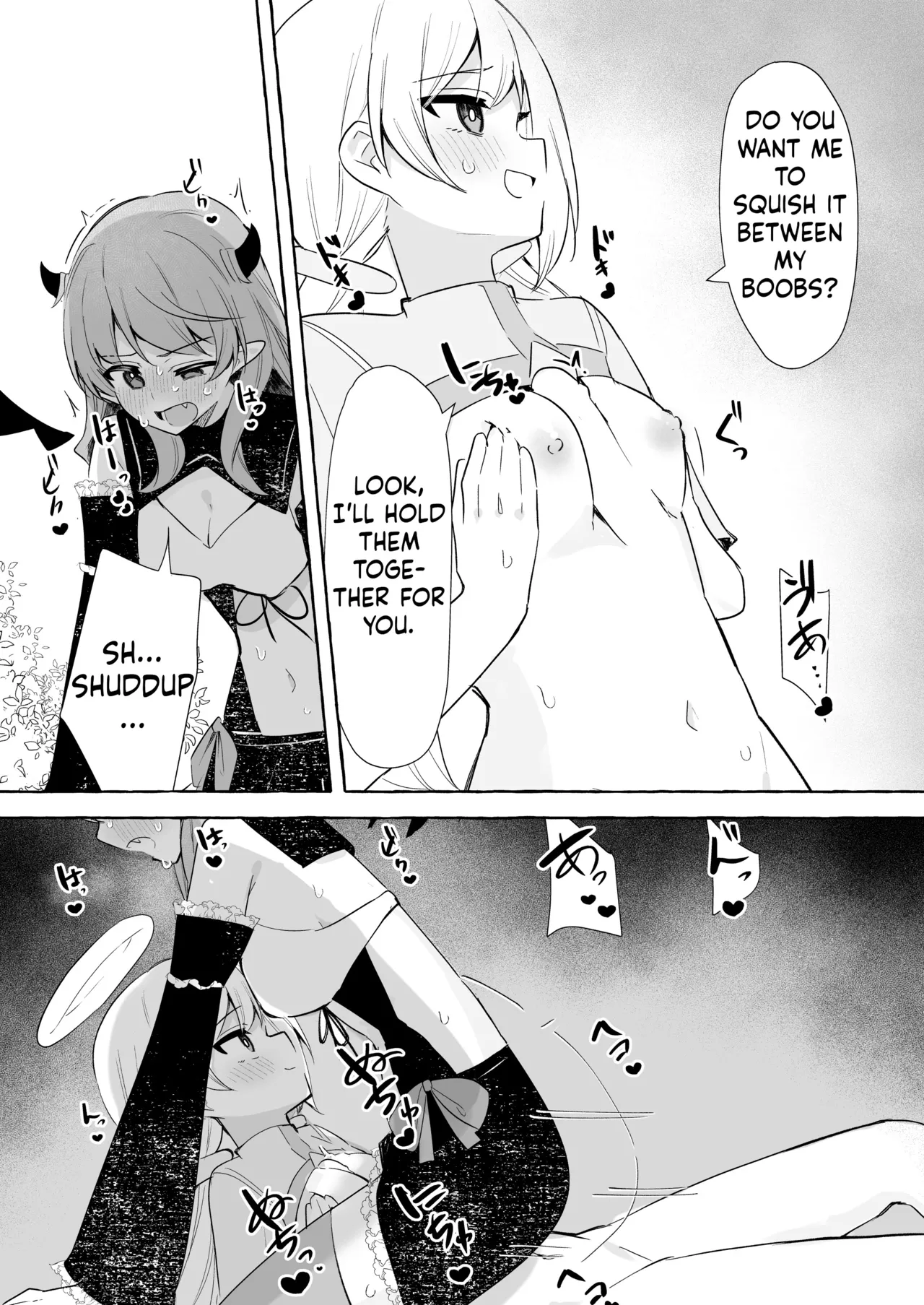 [Napopasu]Futanari Akuma to Tenshii-chan[ushirotranslations] Page 13