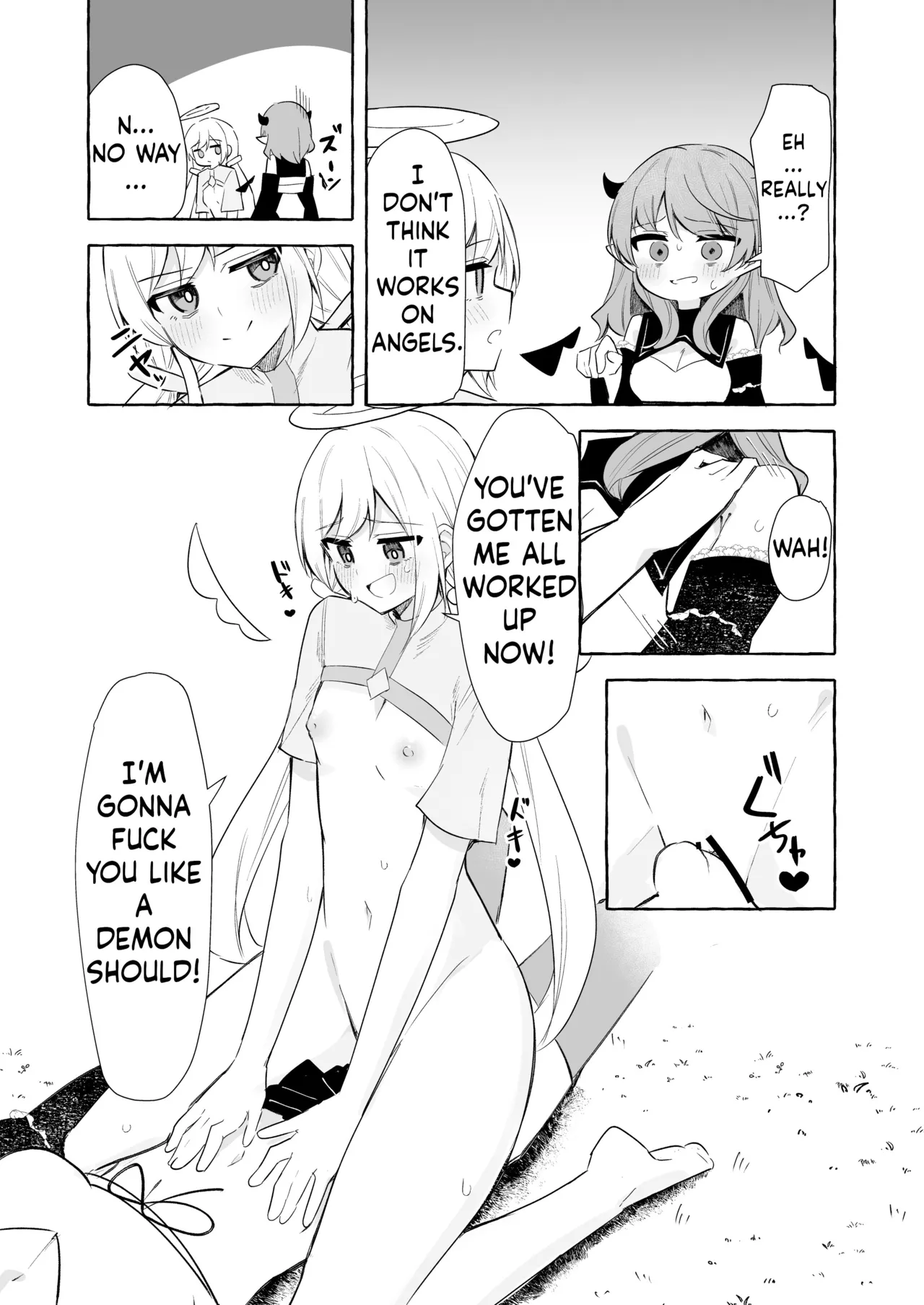 [Napopasu]Futanari Akuma to Tenshii-chan[ushirotranslations] Page 17
