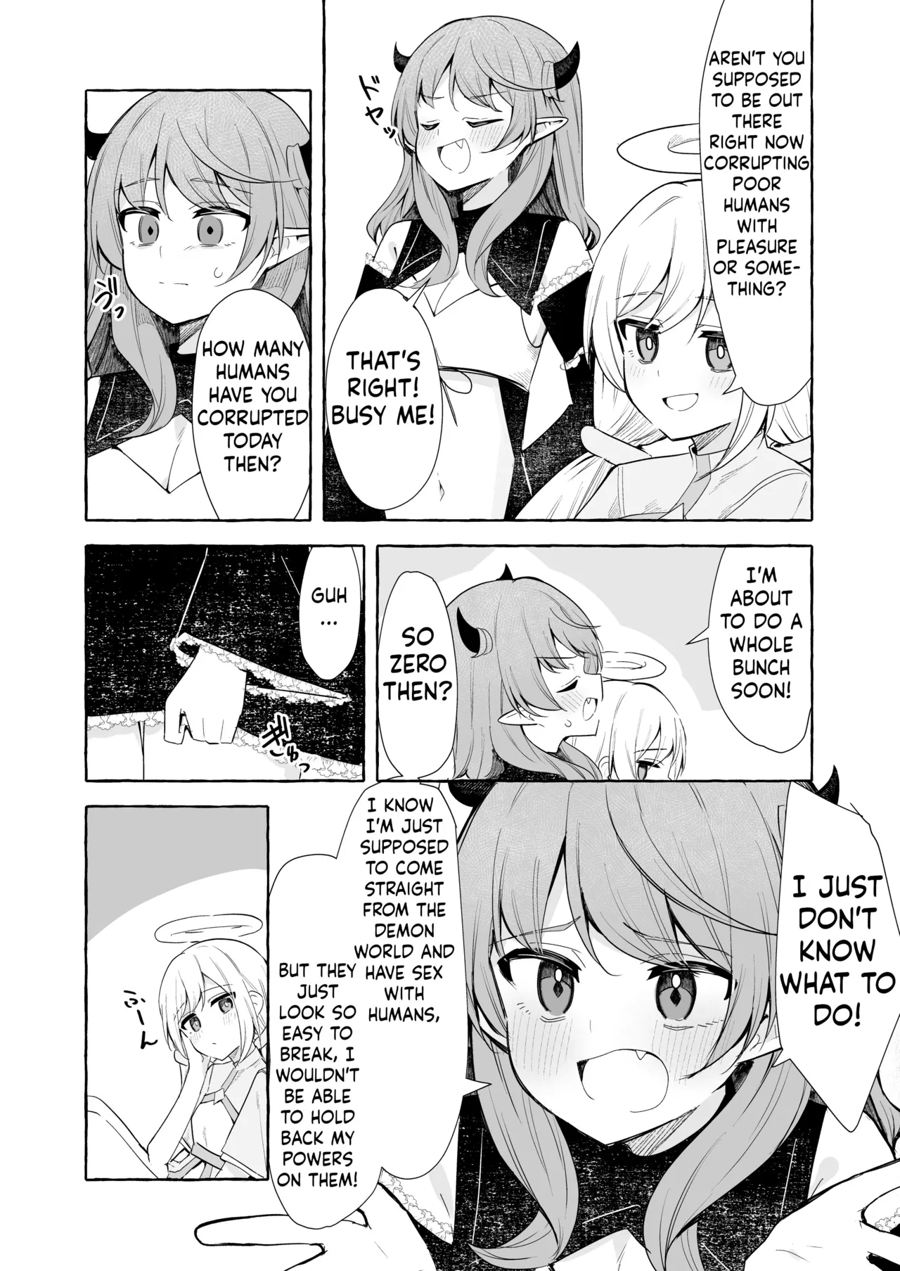[Napopasu]Futanari Akuma to Tenshii-chan[ushirotranslations] Page 3