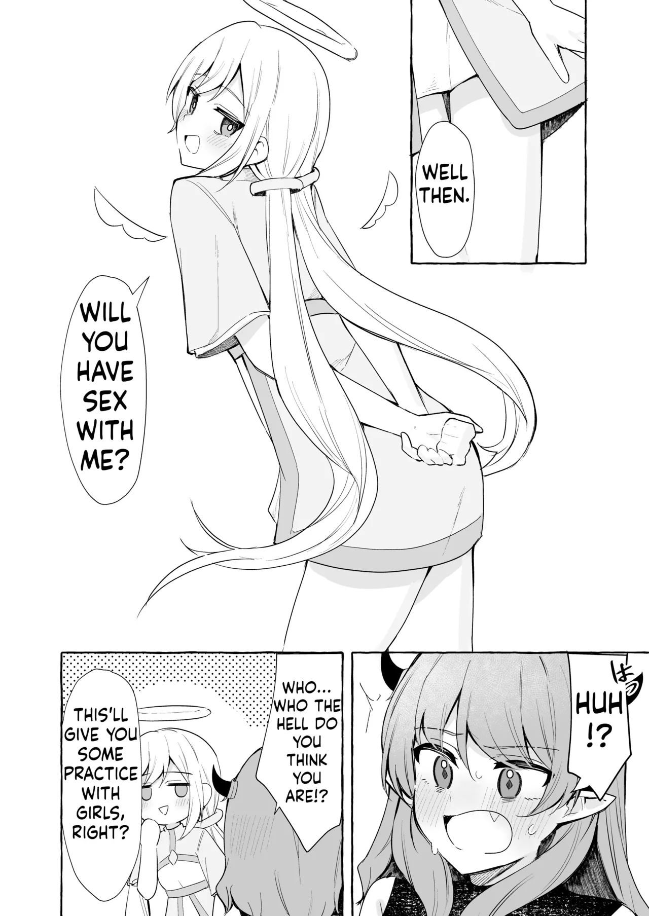 [Napopasu]Futanari Akuma to Tenshii-chan[ushirotranslations] Page 4