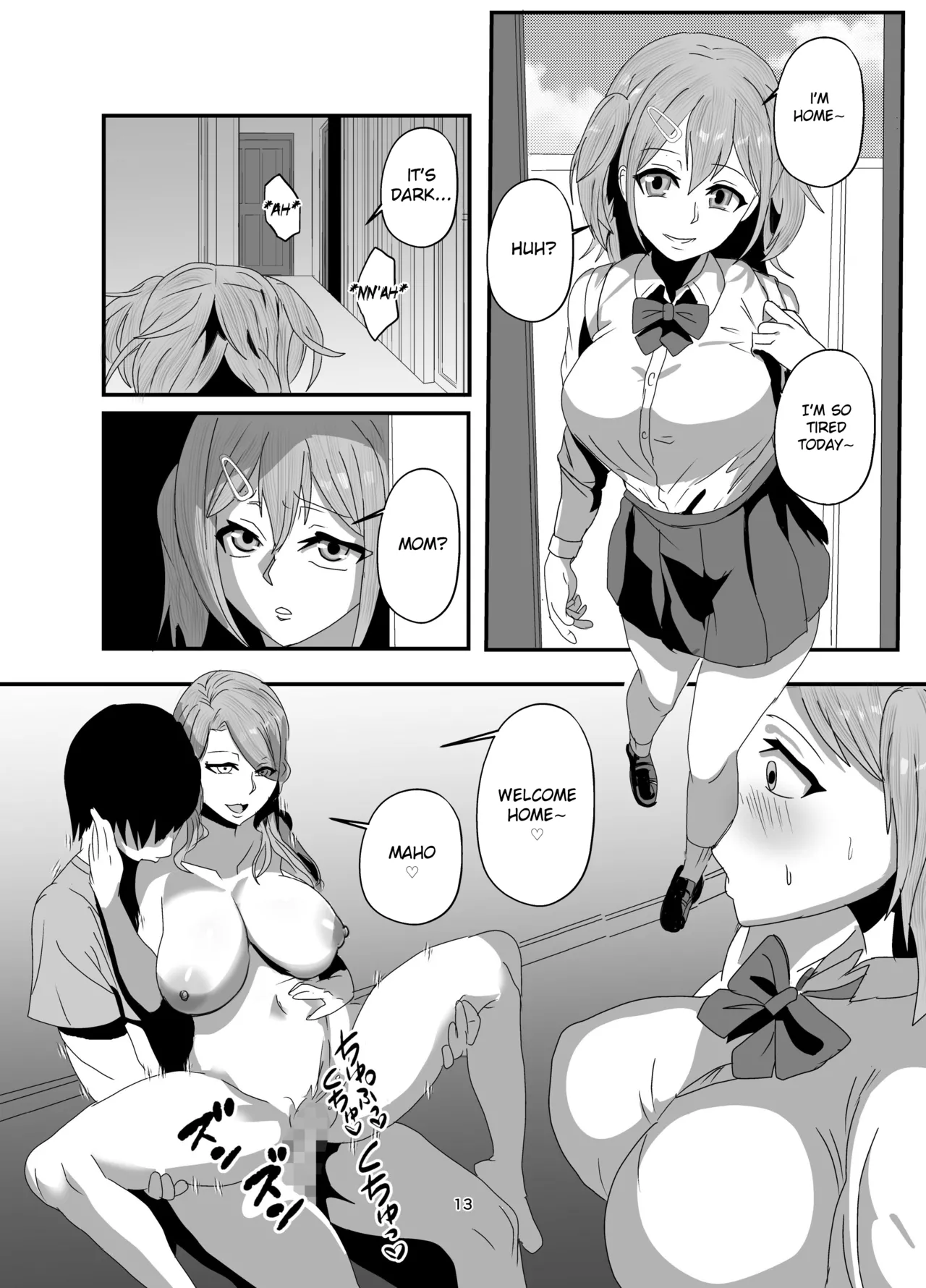 [Nottori-Dou (Poze)]Sagekawaru Haha Musume | Replacing Mother and Daughter Page 13