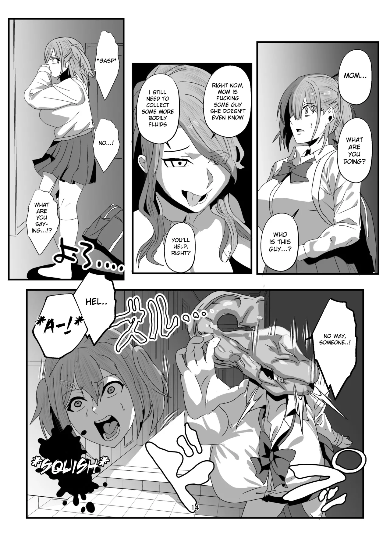[Nottori-Dou (Poze)]Sagekawaru Haha Musume | Replacing Mother and Daughter Page 14