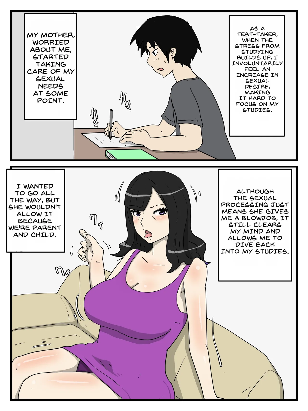 [poteto-chips]Haha no Seishori Fella no Tsuzuki wa Nakadashi Sex made Shitai[English] Page 2
