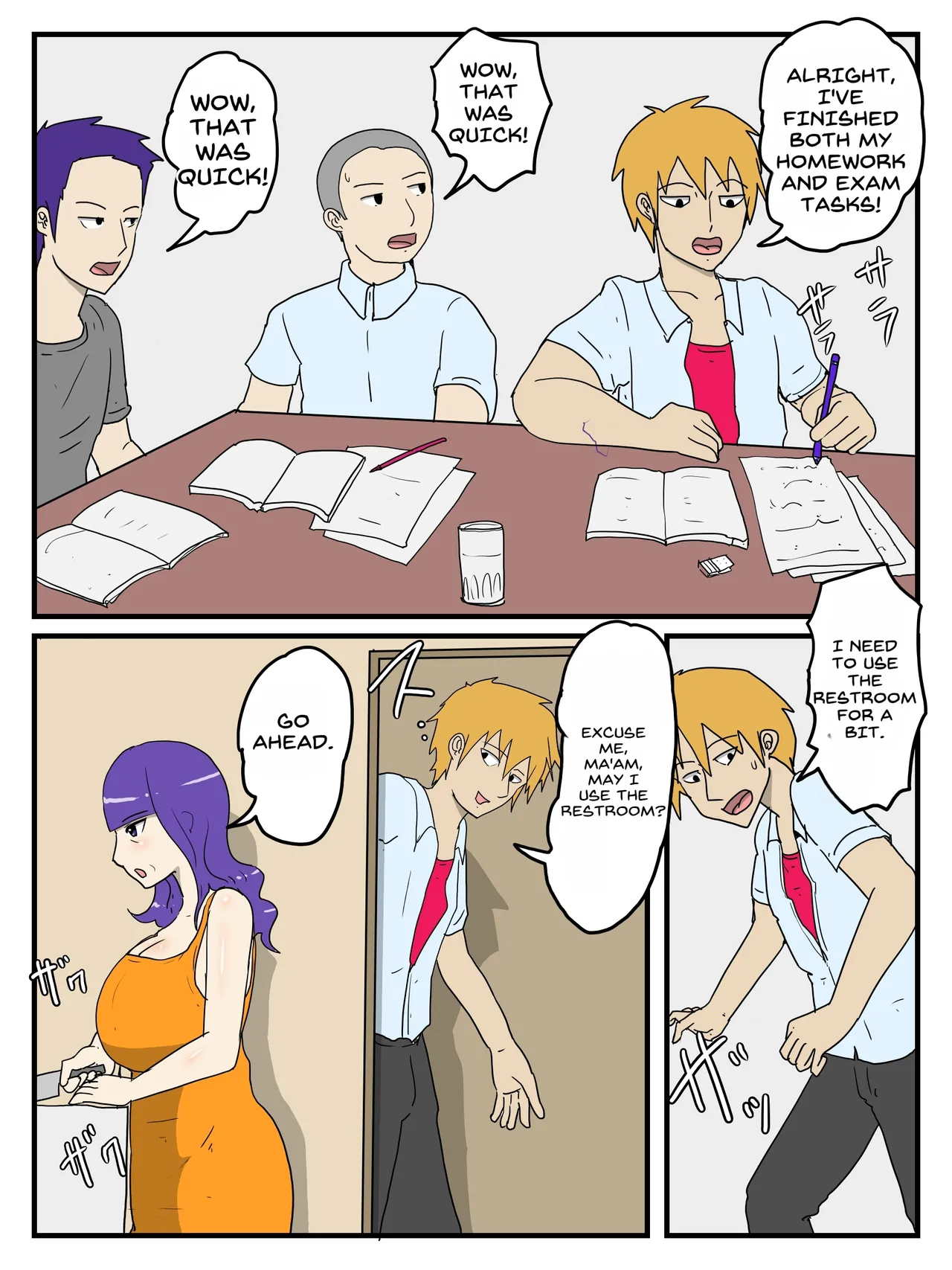 [poteto-chips]Haha no Seishori Fella no Tsuzuki wa Nakadashi Sex made Shitai[English] Page 9