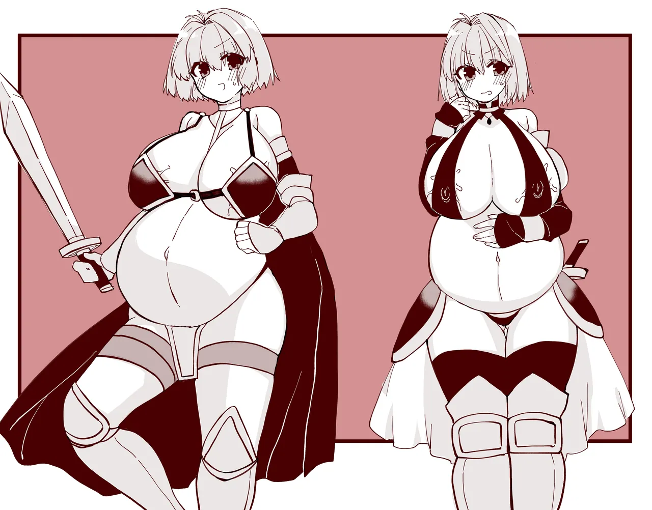 志貴アル✖️ビキニアーマー✖️妊娠✖️触手のお話。 Page 25